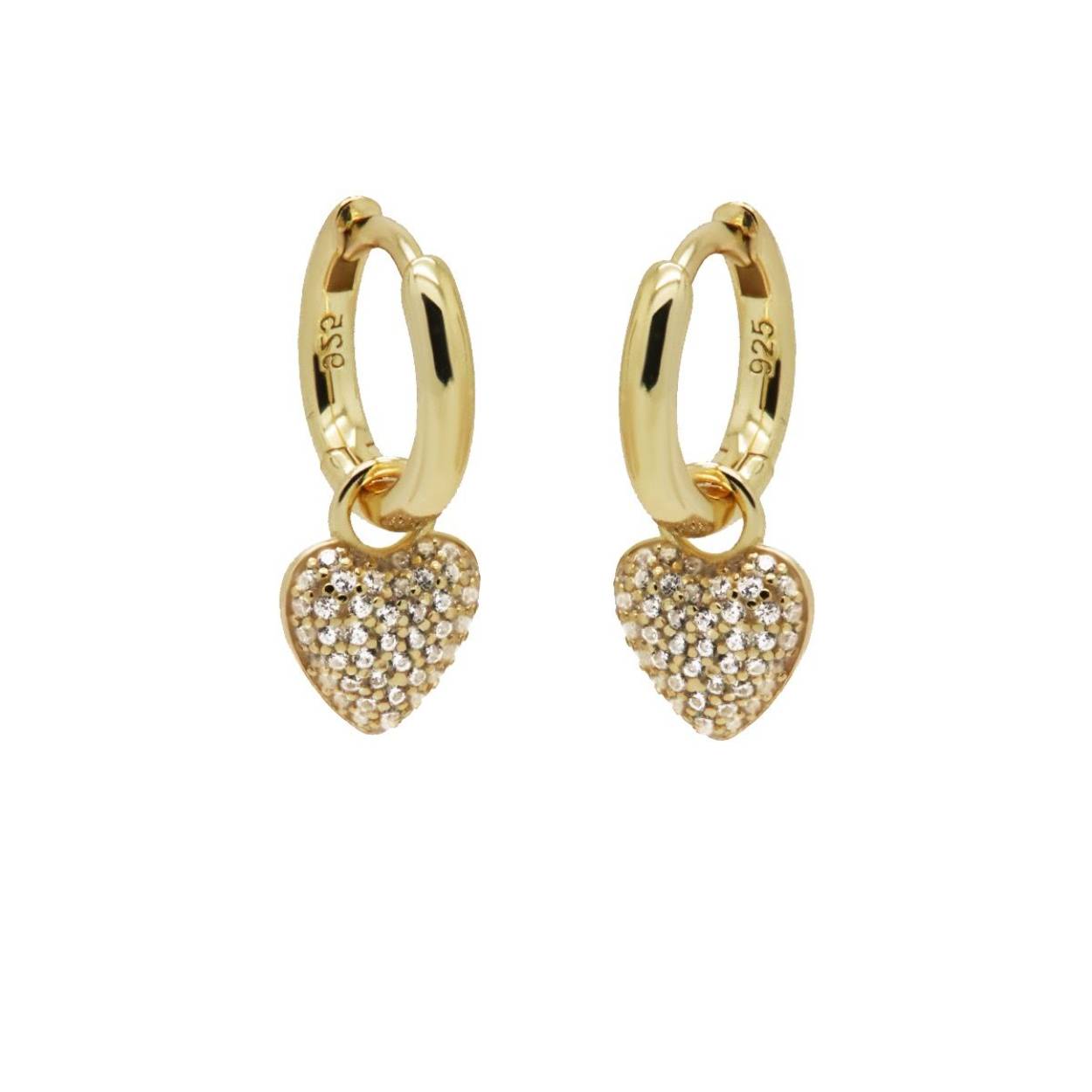 Hinged Hoops COCO Goldplated