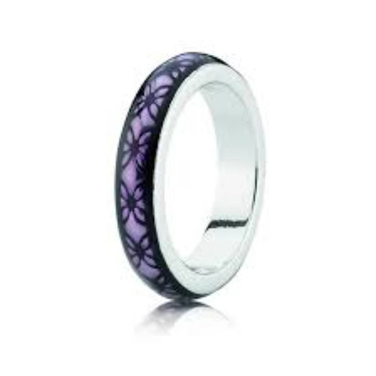 ring met paars emaille