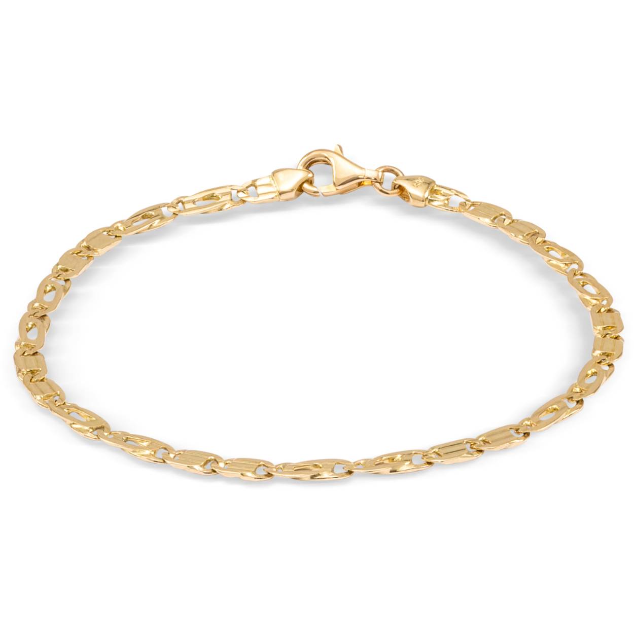 Ontdek de tijdloze elegantie van de JH Brummer 14K Koningschakel Armband. Met zijn verfijnde 2mm gouden links en klassieke ontwerp voegt deze armband een vleugje luxe toe aan elke outfit. Vervaardigd met vakmanschap en aandacht voor detail, is dit stuk een pronkstuk voor elke gelegenheid. Koester de schoonheid en duurzaamheid van 14-karaats goud met deze prachtige Koningschakel armband.