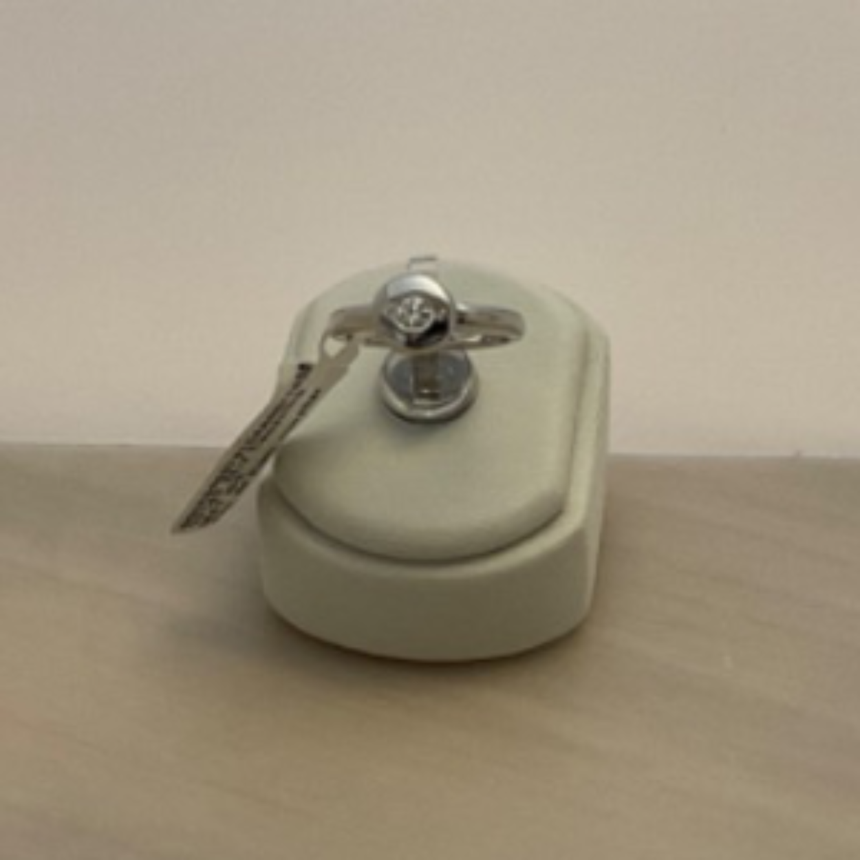 Zilver ring met zirkonia 