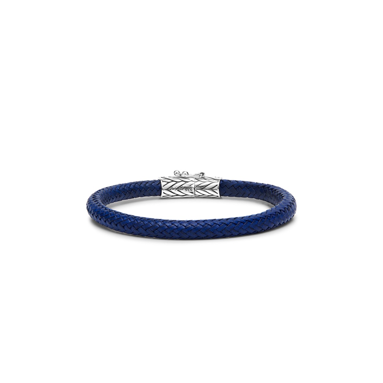 leather bracelet navy