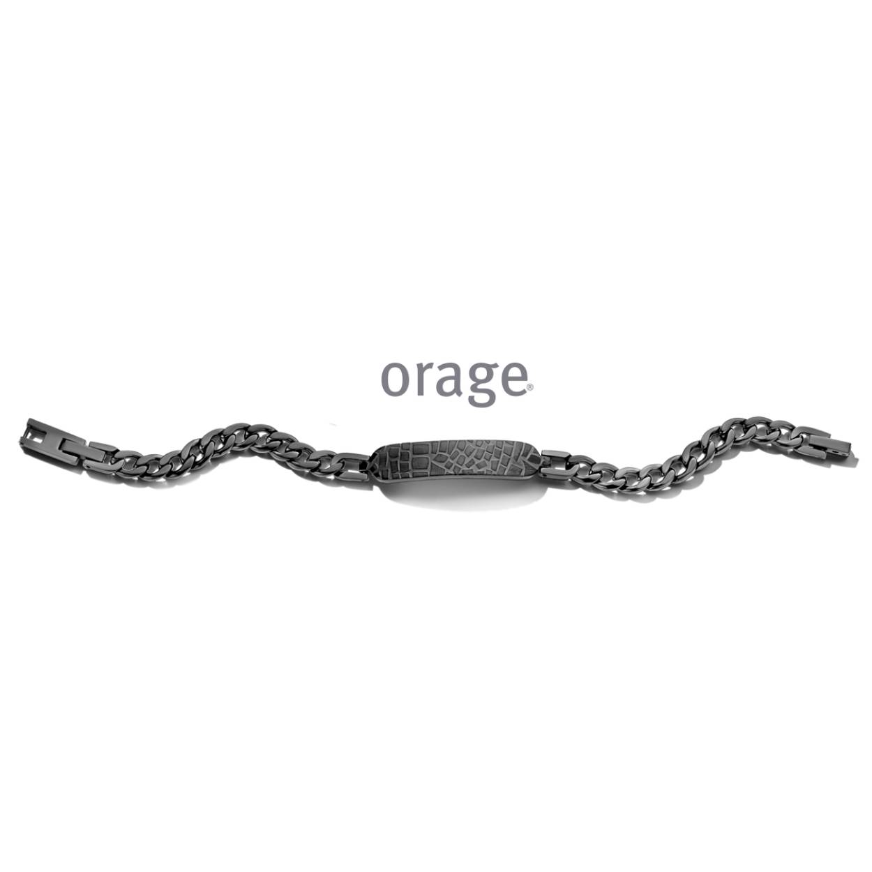 Zwarte stalen herenarmband van het merk Orage
Lengte: 21 cm
Bijhorende ketting met hanger, ring en oorringen ook verkrijgbaar 