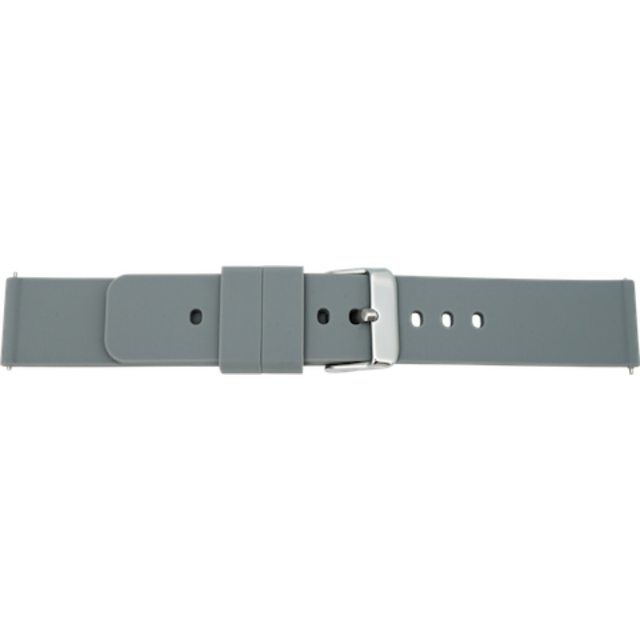 Horlogeband 22mm grijs silicone easy click