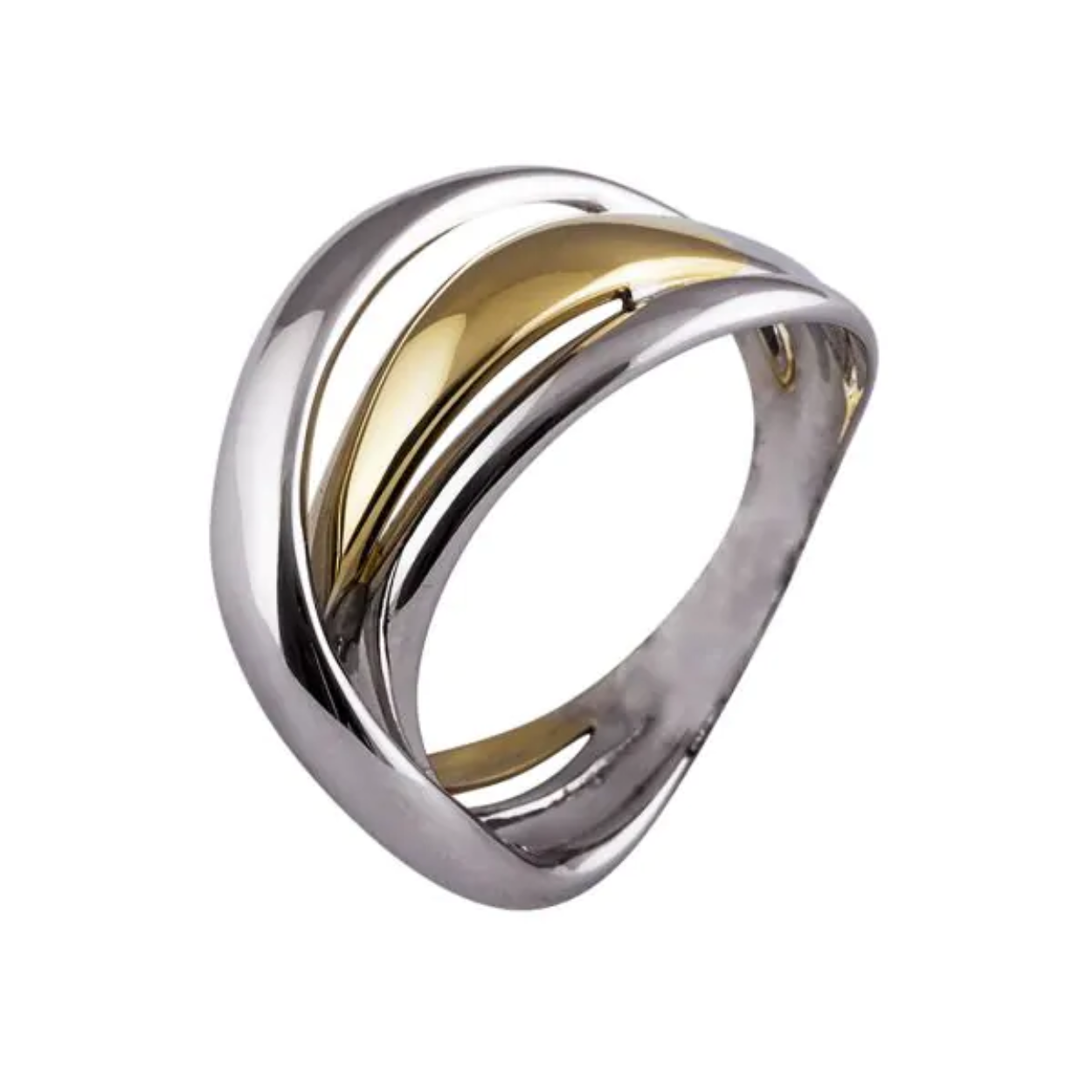 ring goud zilv mt58
