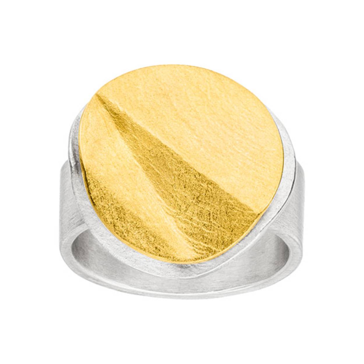 Manu Schmuck Ring Zilver/goud
