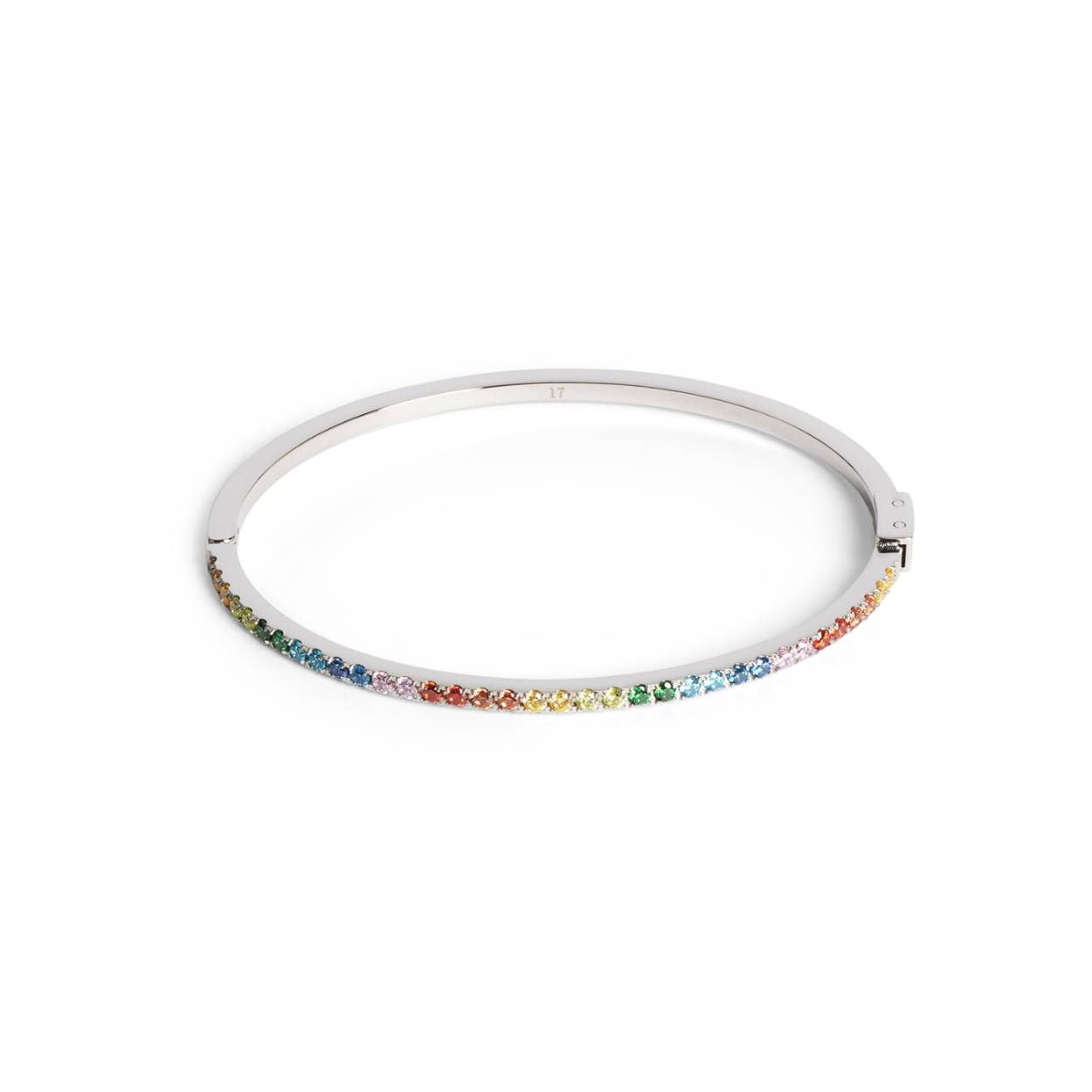 Coeur de Lion bangle armband met  gekleurde crystal.