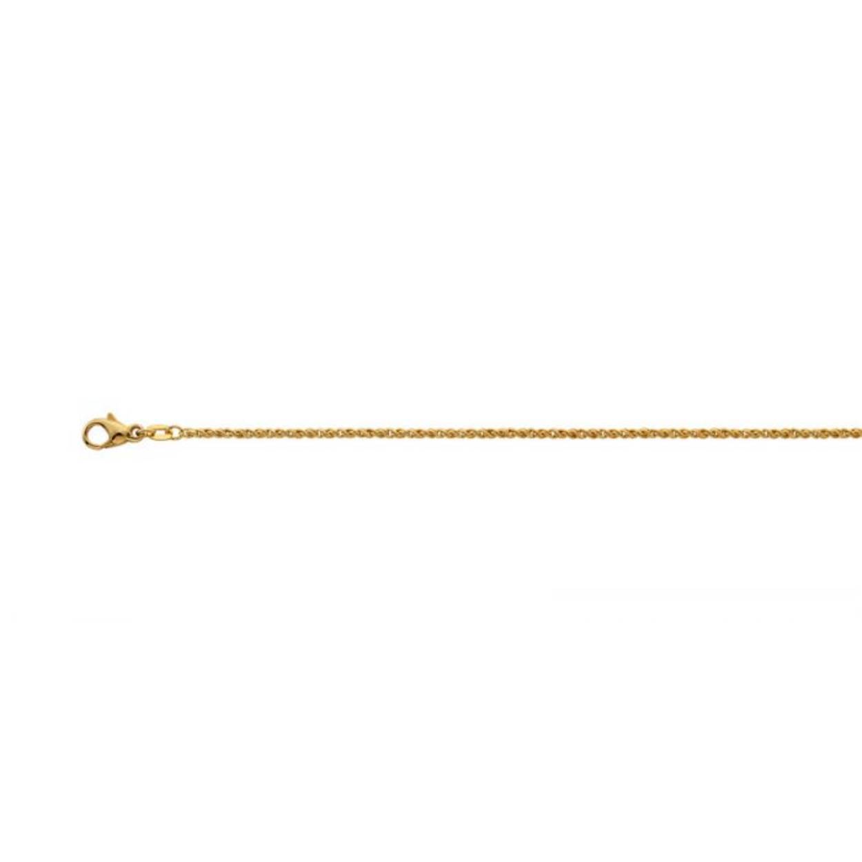 14k geelgoud collier fantaie schakel 45cm lengte en 1.9mm dikte
