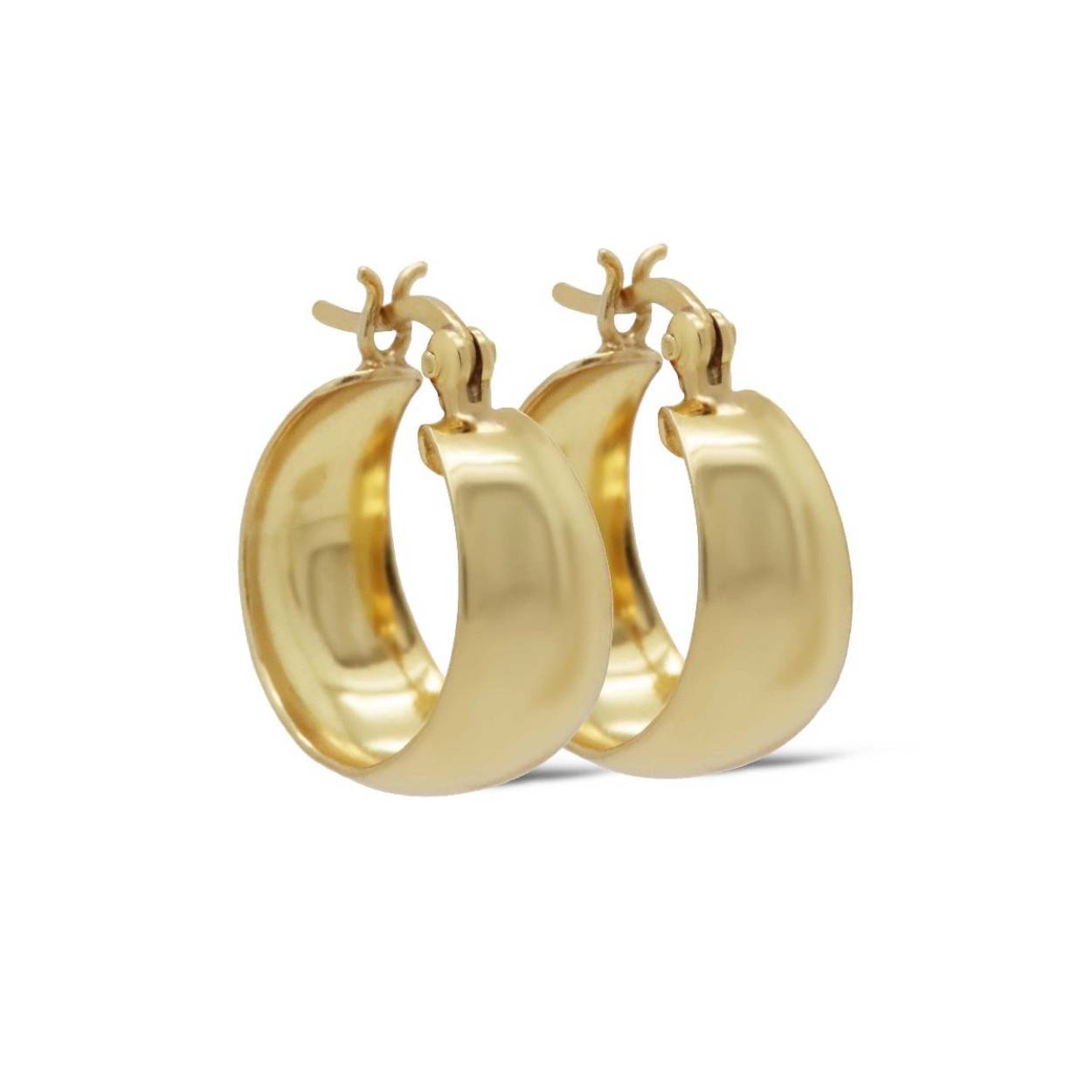 H488GP Karma oorringen | zilver verguld | 18 mm
