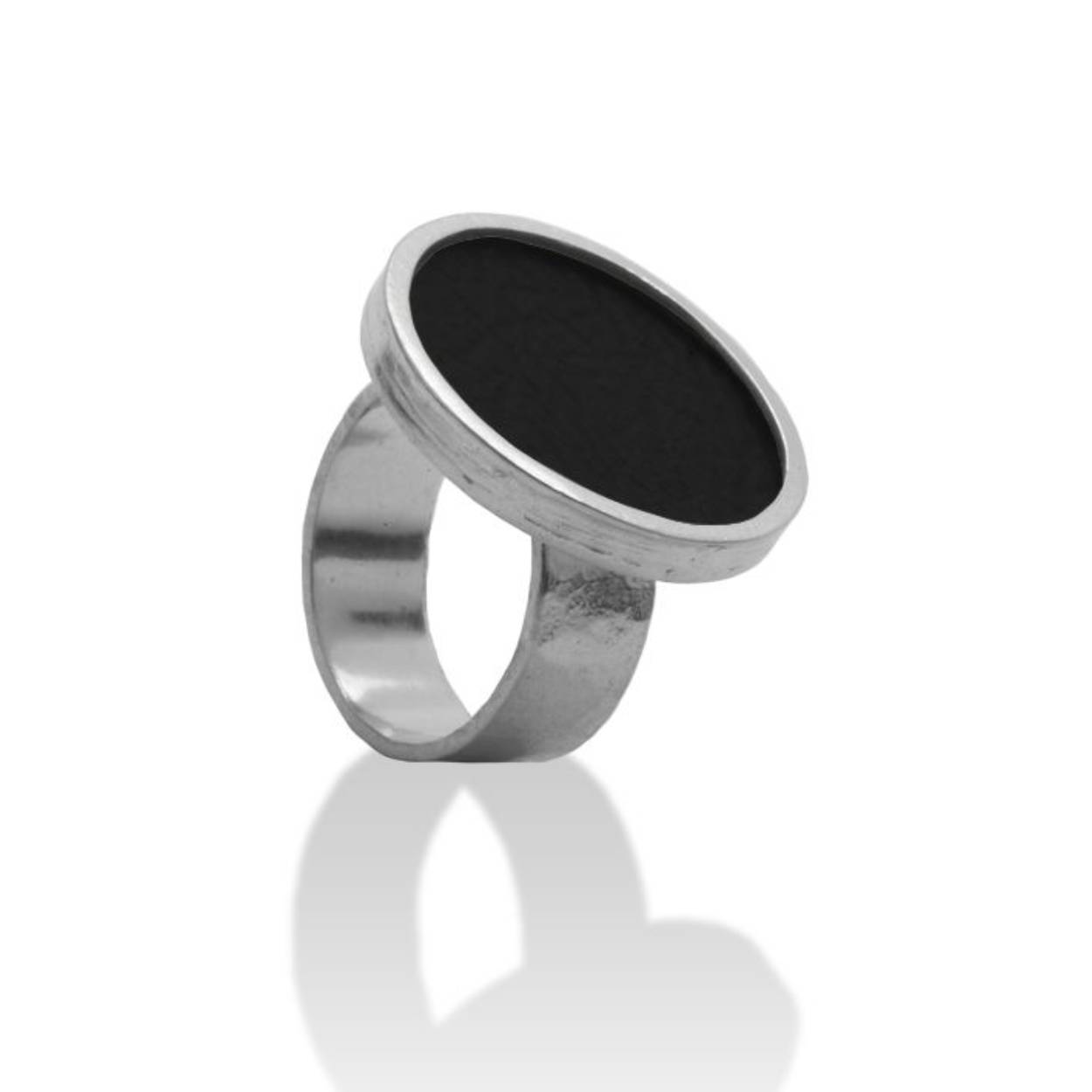 Zilveren ONNO ring met rhodium