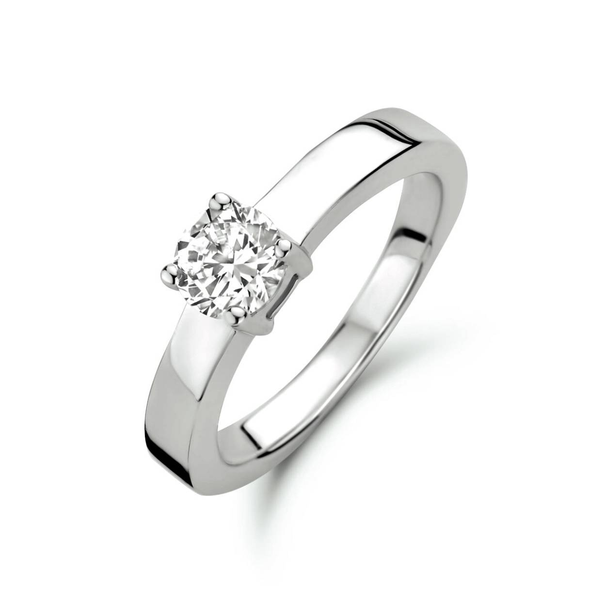 zilveren ring met zirkonia