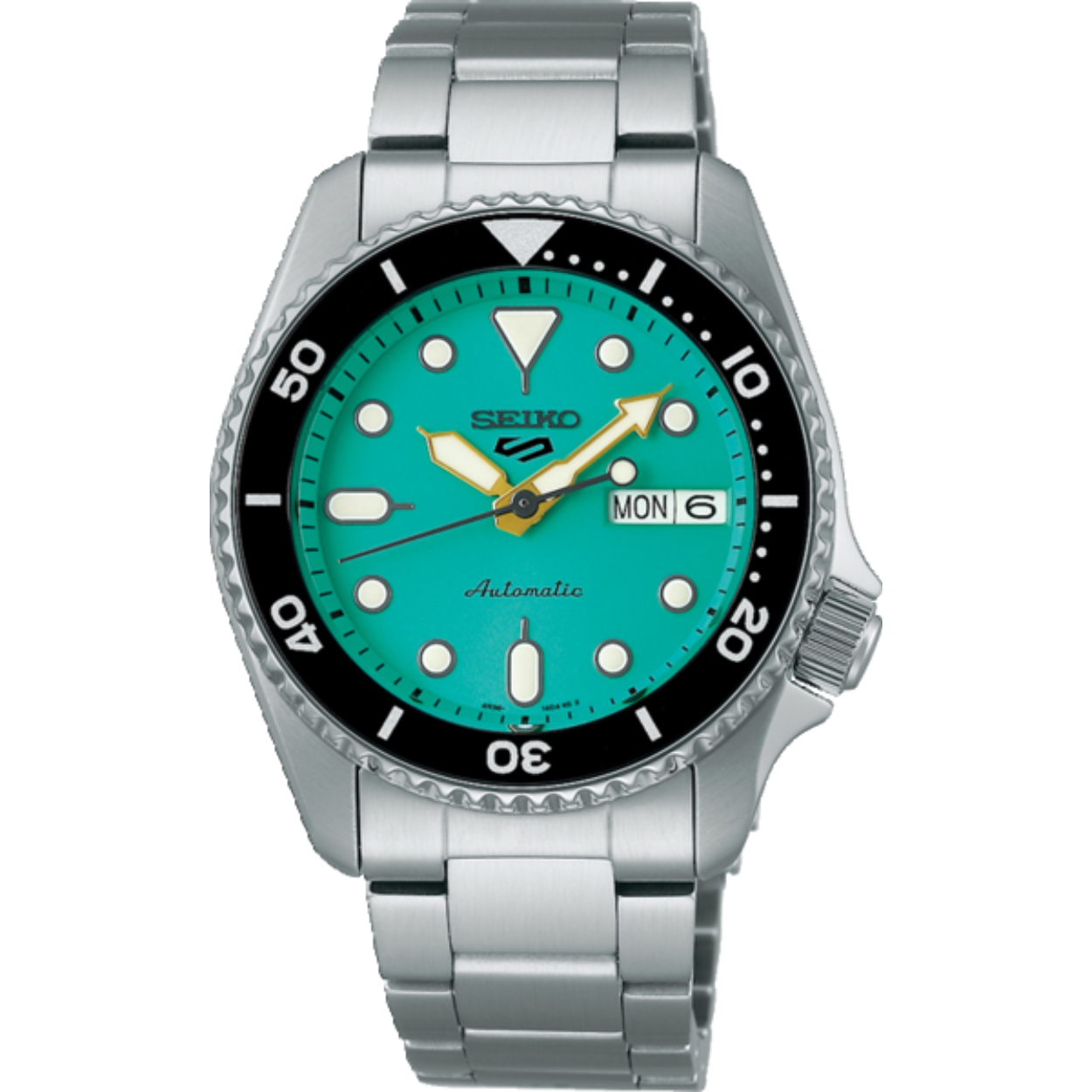 Het 4R36 Seiko kaliber met dag/datumweergave is een mechanisch kaliber. Het horloge laadt zich tijdens het dragen automatisch op door het omzetten van de arm- en polsbewegingen van de drager in energie. Beweging van het horloge zorgt ervoor dat de hoofdveer van het horloge wordt opgewonden. Deze veer is de energiebron. Handopwinding is ook mogelijk. Wanneer het horloge volledig is opgeladen heeft het een energiereserve van ca. 41 uur. Het tikgetal van deze automaat is 21.600 per uur en het horloge heeft 24 jewels. Het 4R kaliber wordt volledig in-house vervaardigd.