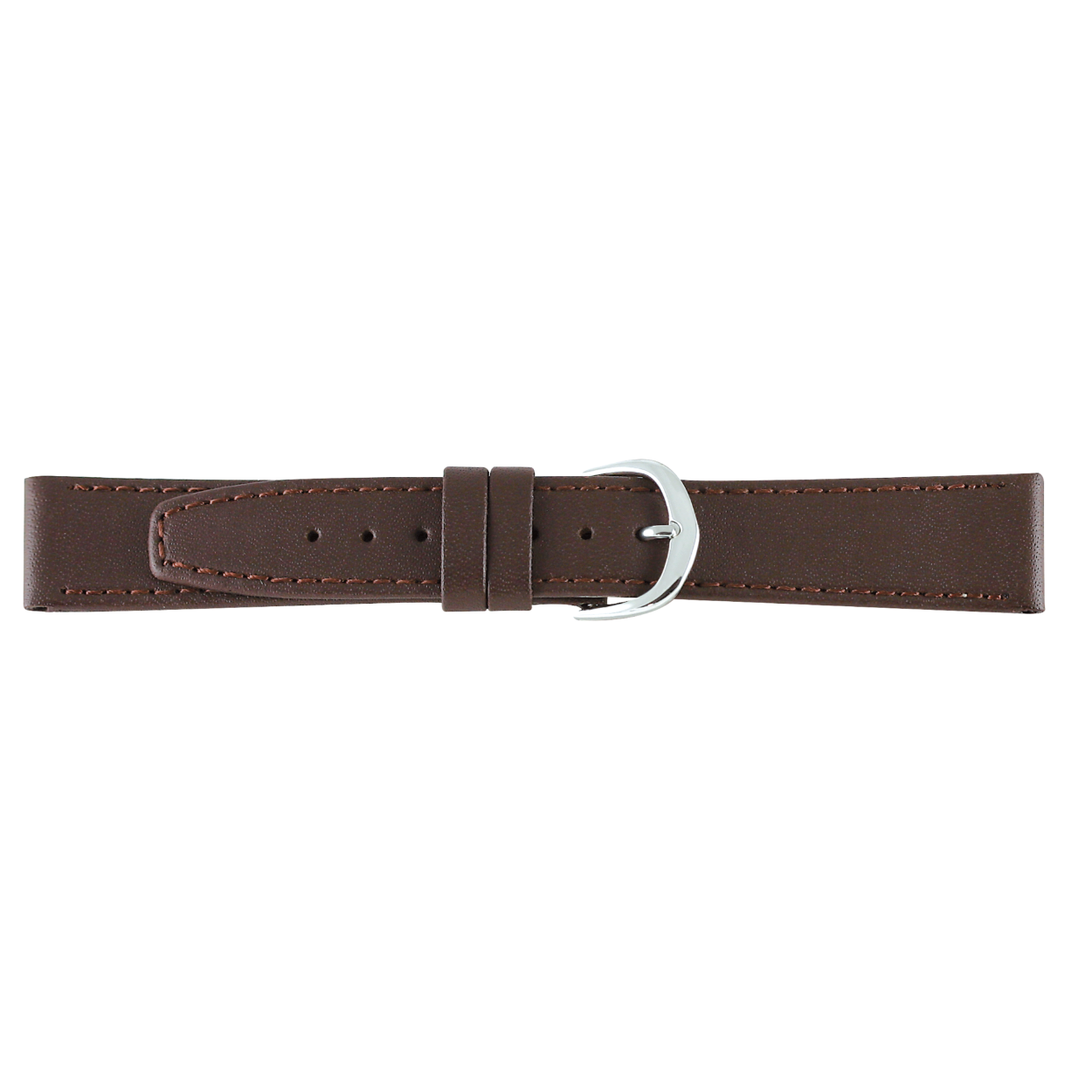 Horlogeband leder 12mm XL bruin