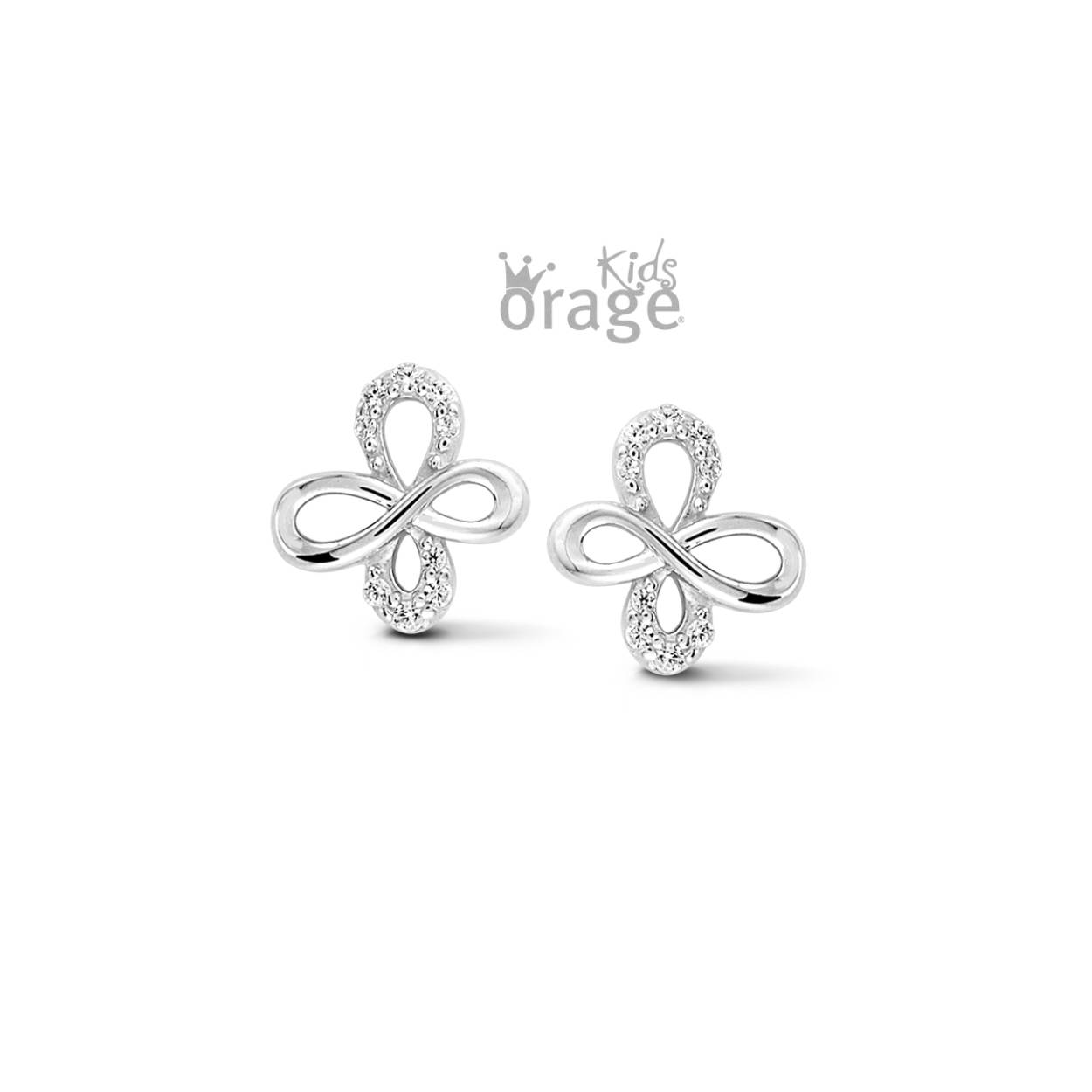 Orage Kids Oorstekers vlinders K2551