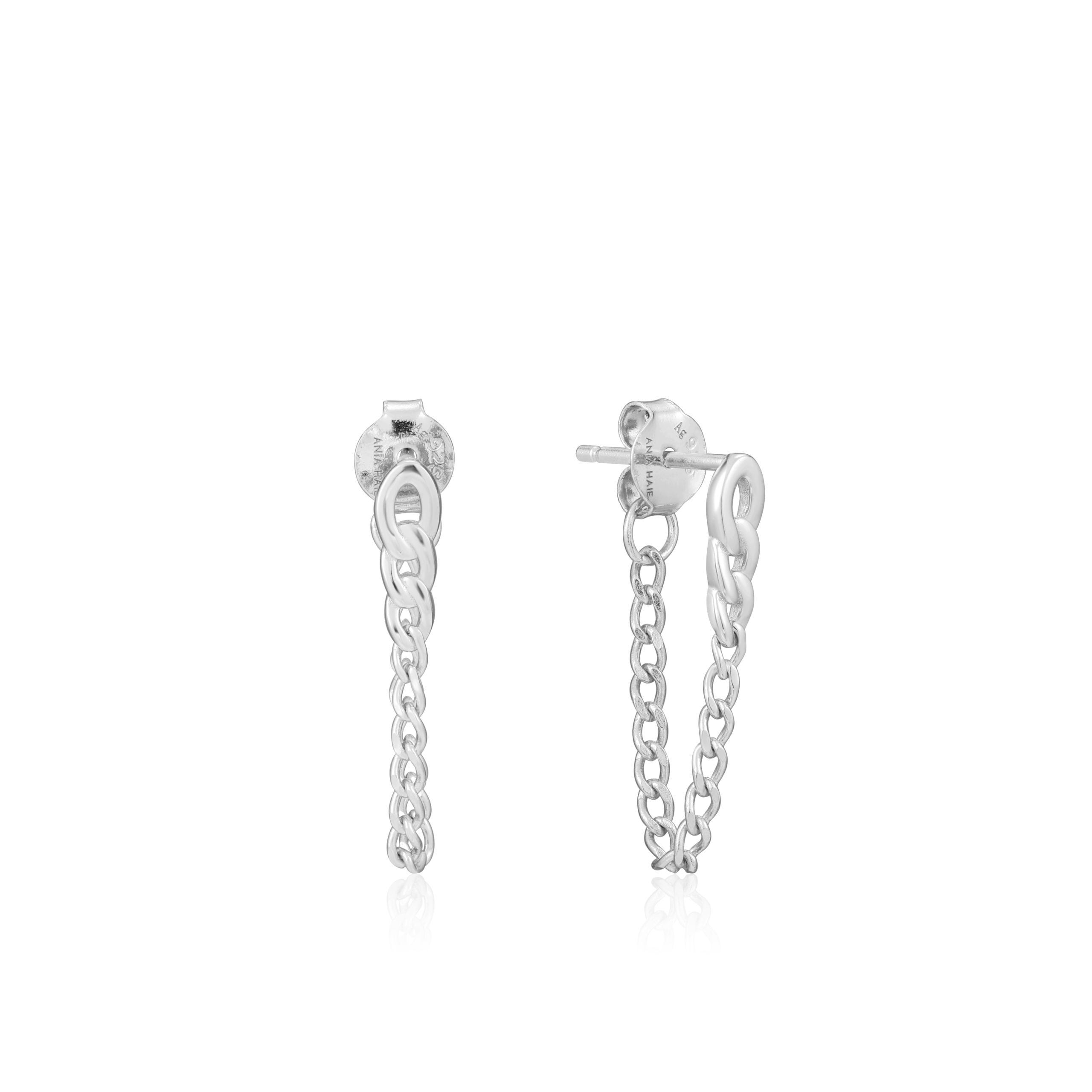 Ania Haie E021-03H Curb Chain Stud Earrings
