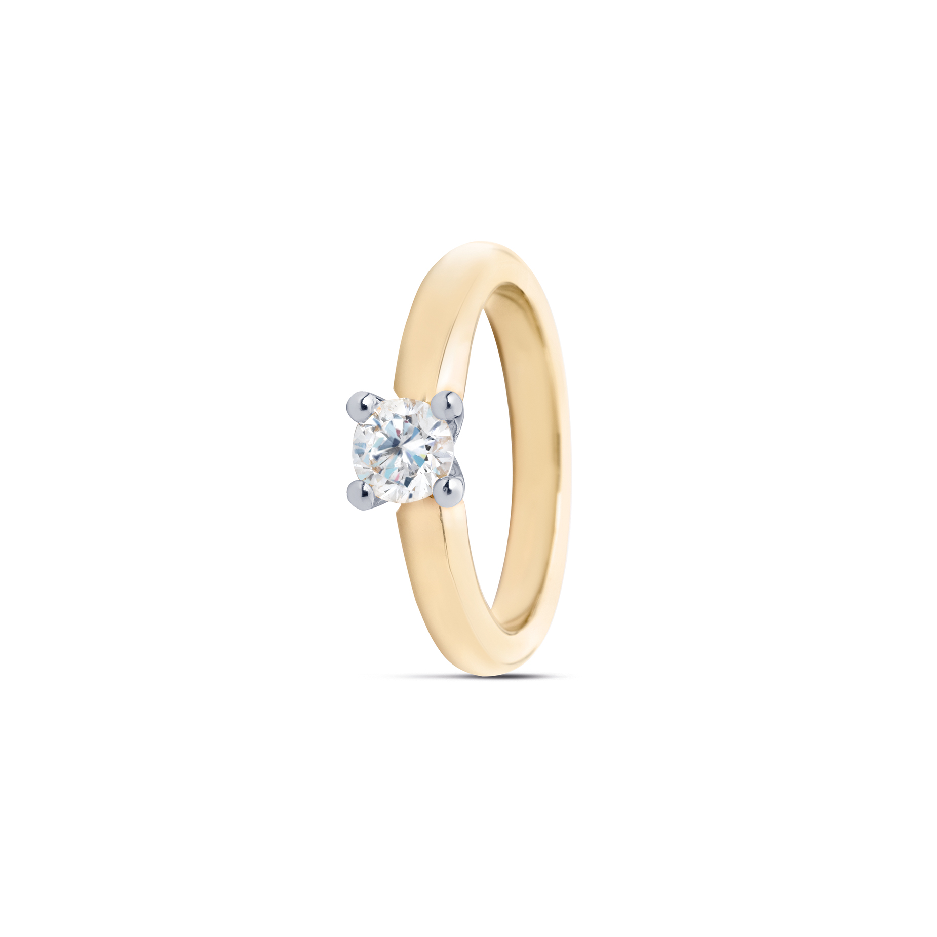 R&C wit gouden solitair ring met 0.08crt diamant, briljant geslepen. Pikee/wesselton.
Ring Feline 14kts goud met briljant 0,08crt si/river

Verkrijgbaar vanaf 0,03crt pikee/wesselton of si/river

Leverbare goudkleuren: 14kts geelgoud, 14kts witgoud, 14kts roségoud en alle bicolor combinaties.