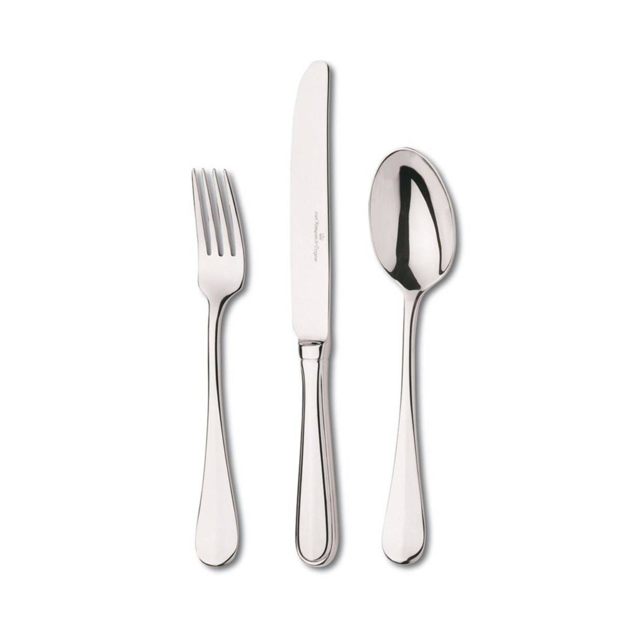 Edelstaal bestek Hollands glad dessert couvert 3-delig CC004187-001