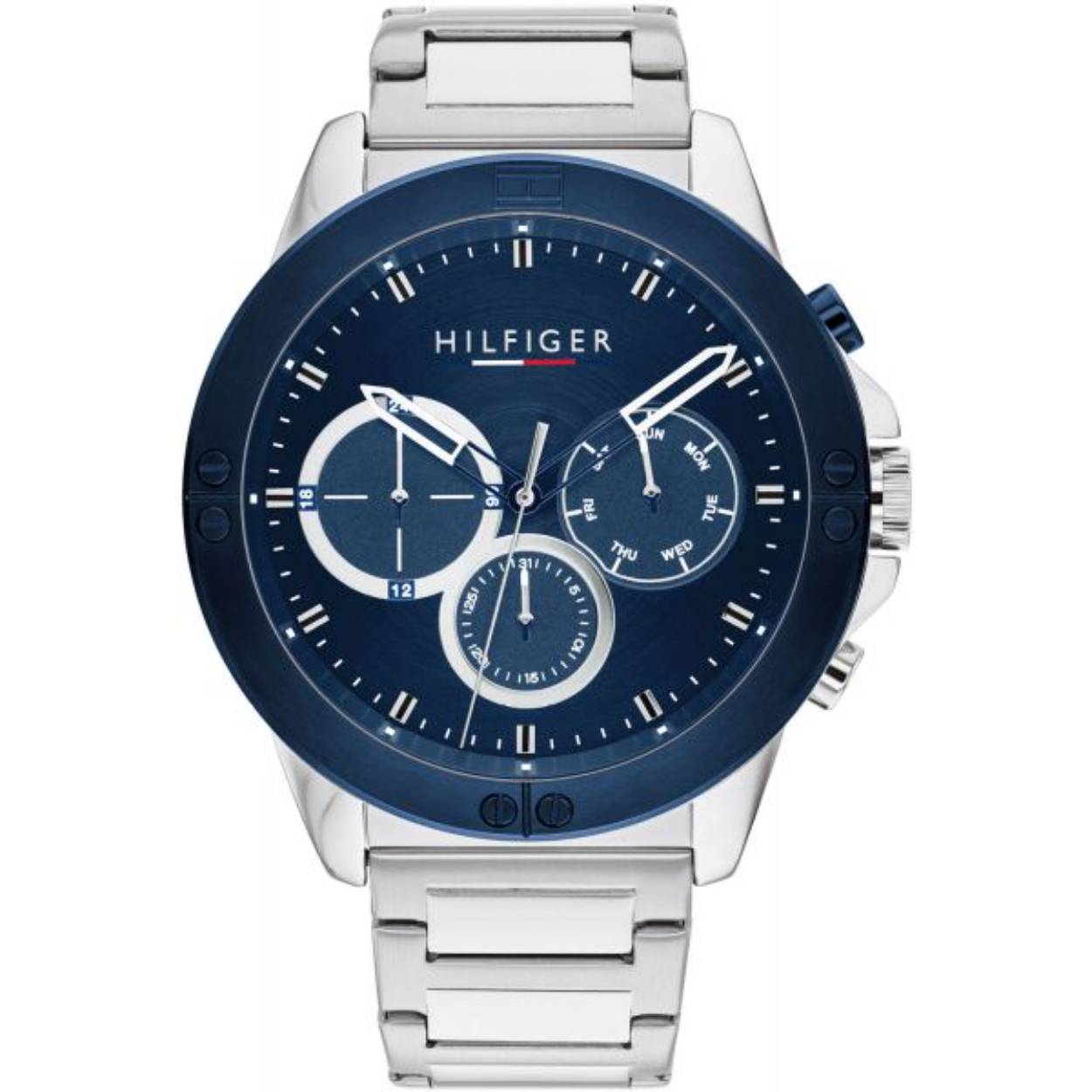 Dit mooie horloge van Tommy Hilfiger de TH1791932 is een horloge met een Quartz uurwerk. Het horloge heeft een diameter van 46 mm, en is 11 mm dik. De weergave van de tijd is Analoog. Verder is het horloge voorzien van een Mineraal horlogeglas. Het horloge is 5 bar (douchen) waterdicht, en heeft een band van edelstaal.