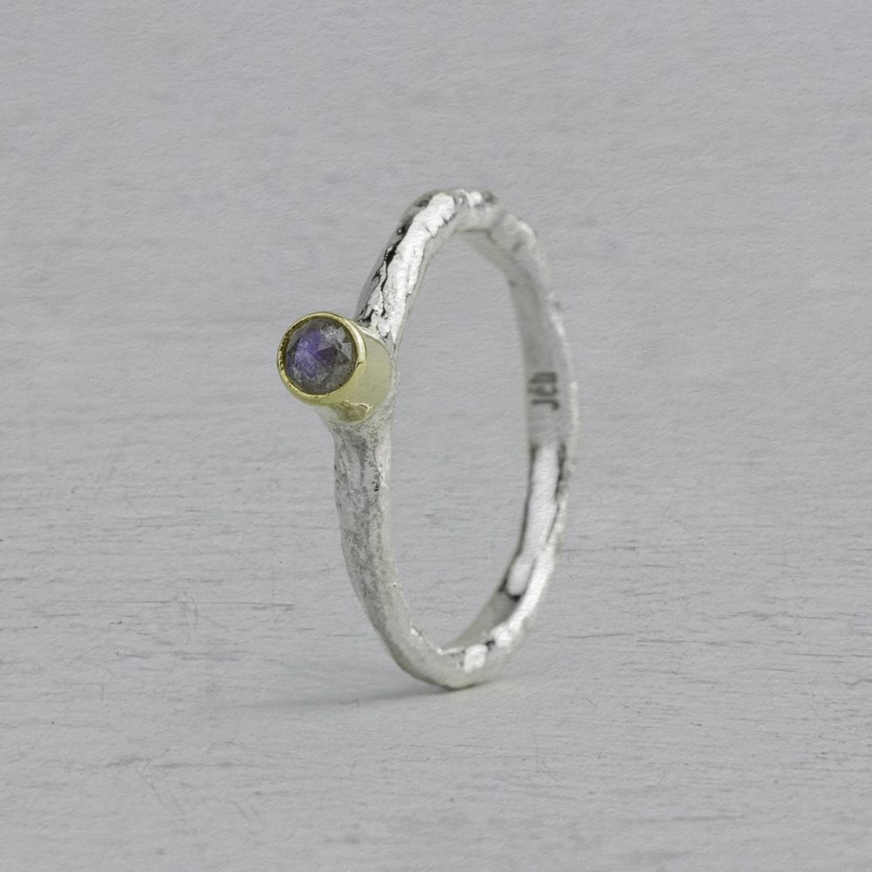 Jeh Jewels Ring zilver + 9 karaat + torretje Labradoriet 21116-54