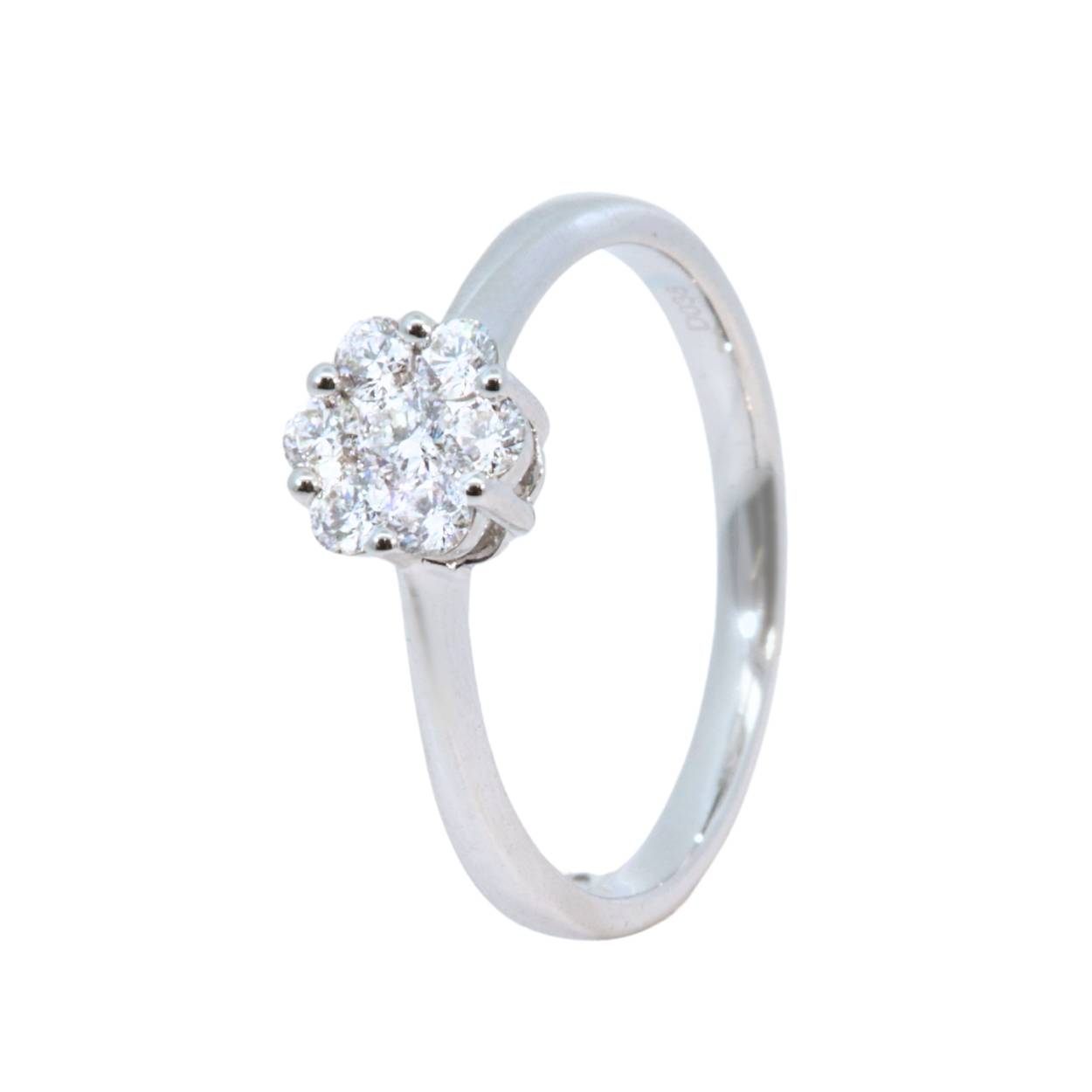 Giorgio Visconti in 18kt witgoud met briljant 3.3gr GVS 0.66ct