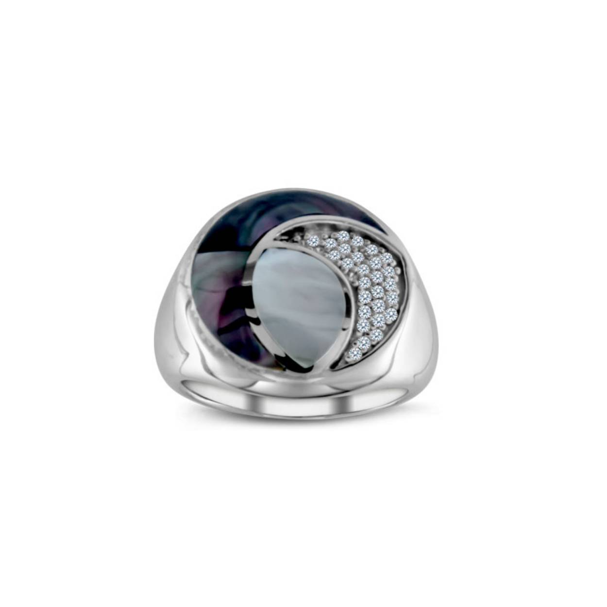 MY iMenso Eterno "Rovando dark MOP " ring
(925/rhod-plated