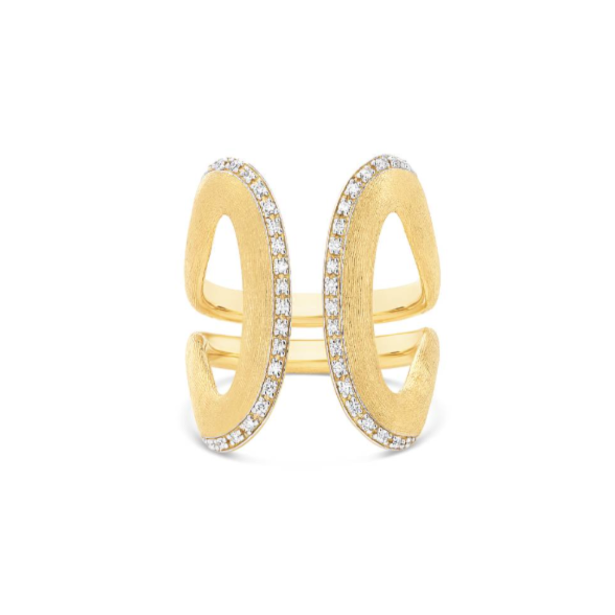 Nanis  ring in 18 kt geelgoud met diamant