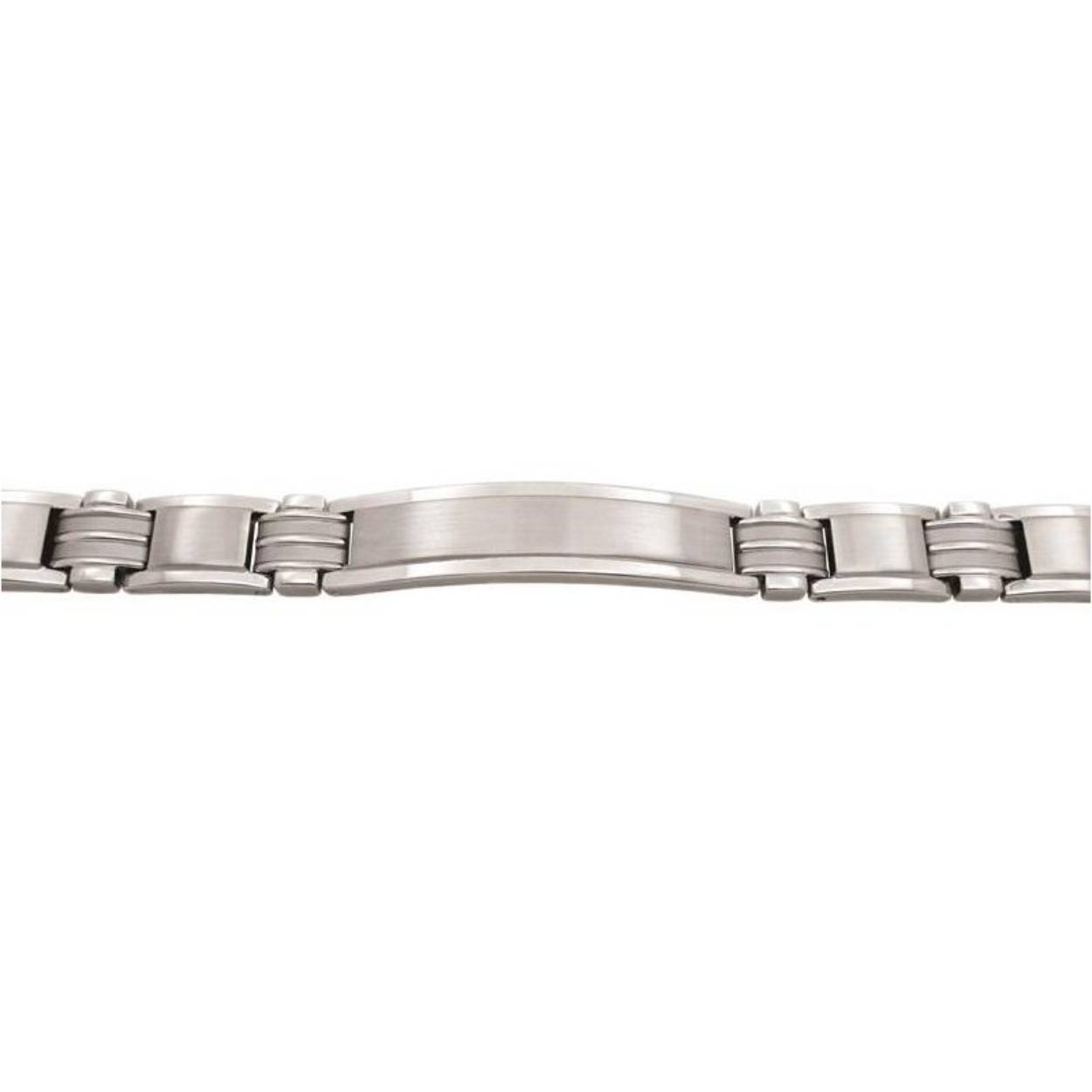Staal plaatarmband 21 cm - 11 mm
