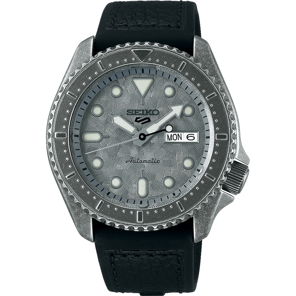 SEIKO 5 SPORTS SRPE79K1 ZILVER ZWART