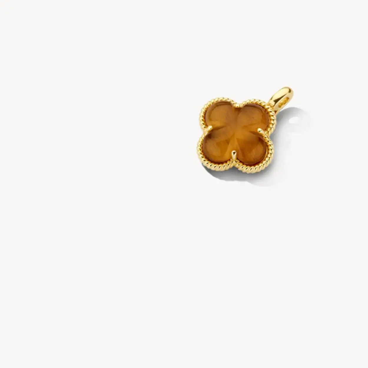 Blush Hanger 6096YTQ - Geelgoud (14k) met Tijgeroog en Rock Crystal
