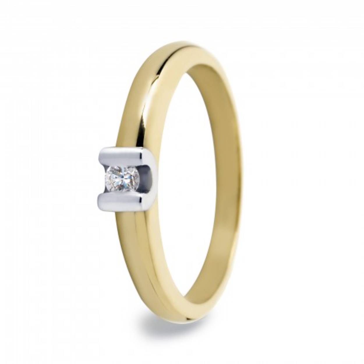 R&C Solitaire ring RIN0016S  0.03ct /55