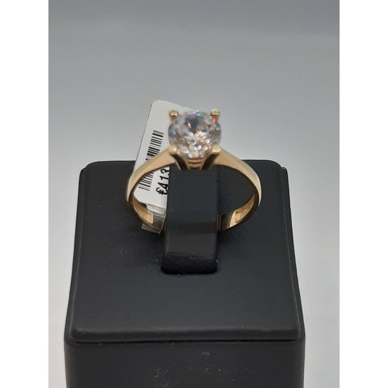 gouden ring 14kt met stenen 