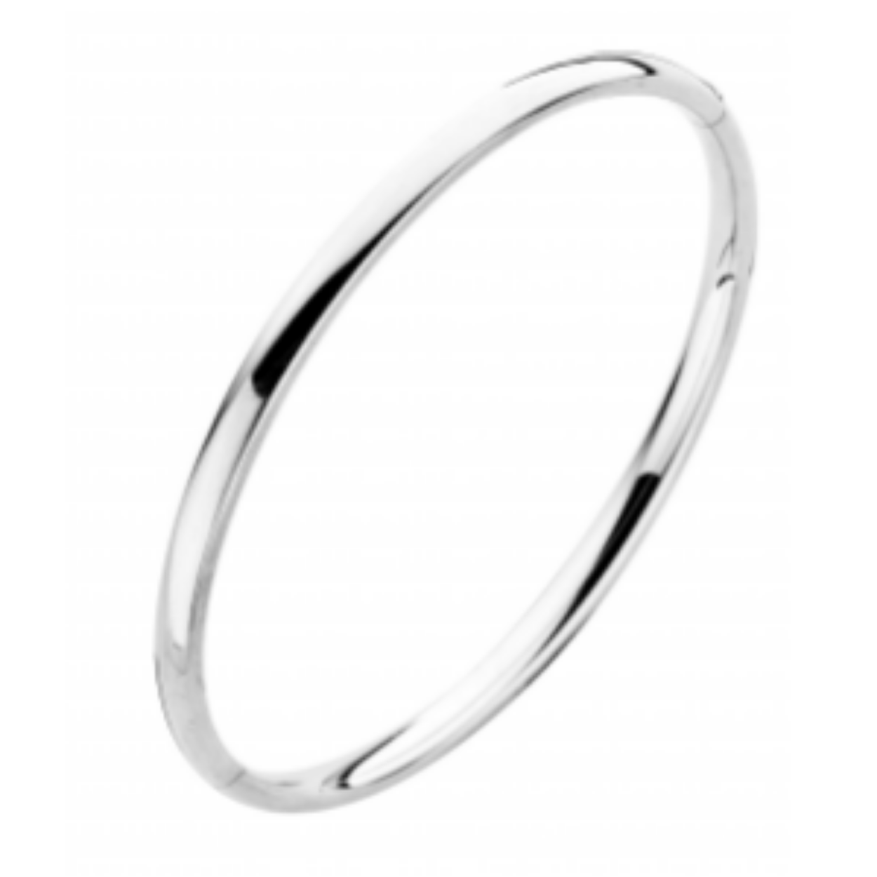 Goud met zilveren Bangle 5mm rond ovaal
