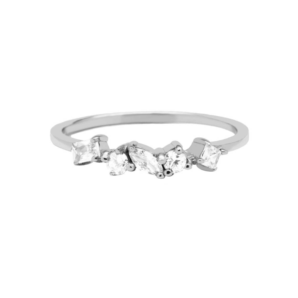 Ring Iconic Zirconia Silver maat 60