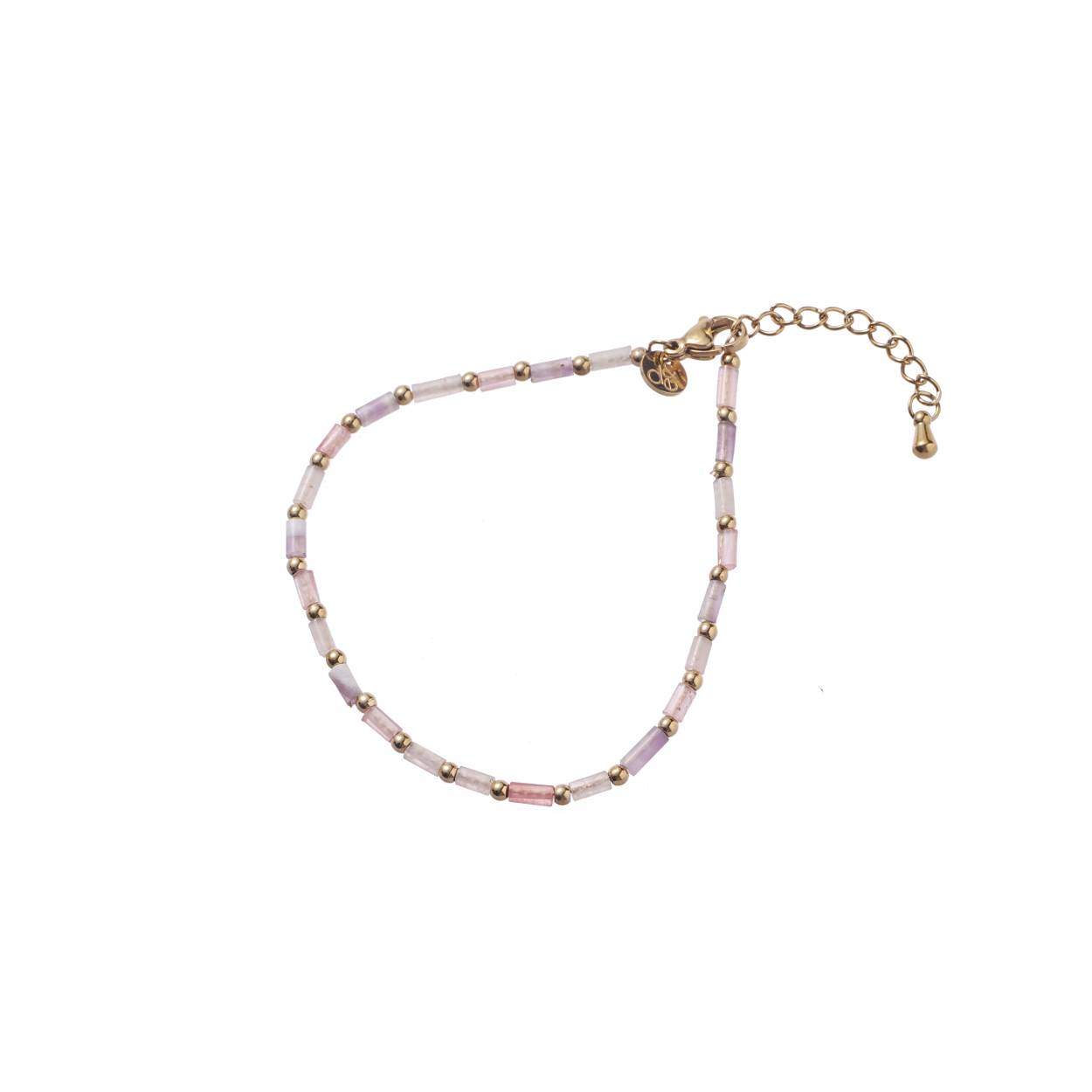 Long Bead Bracelet - 14K + Lilac
B3869-08