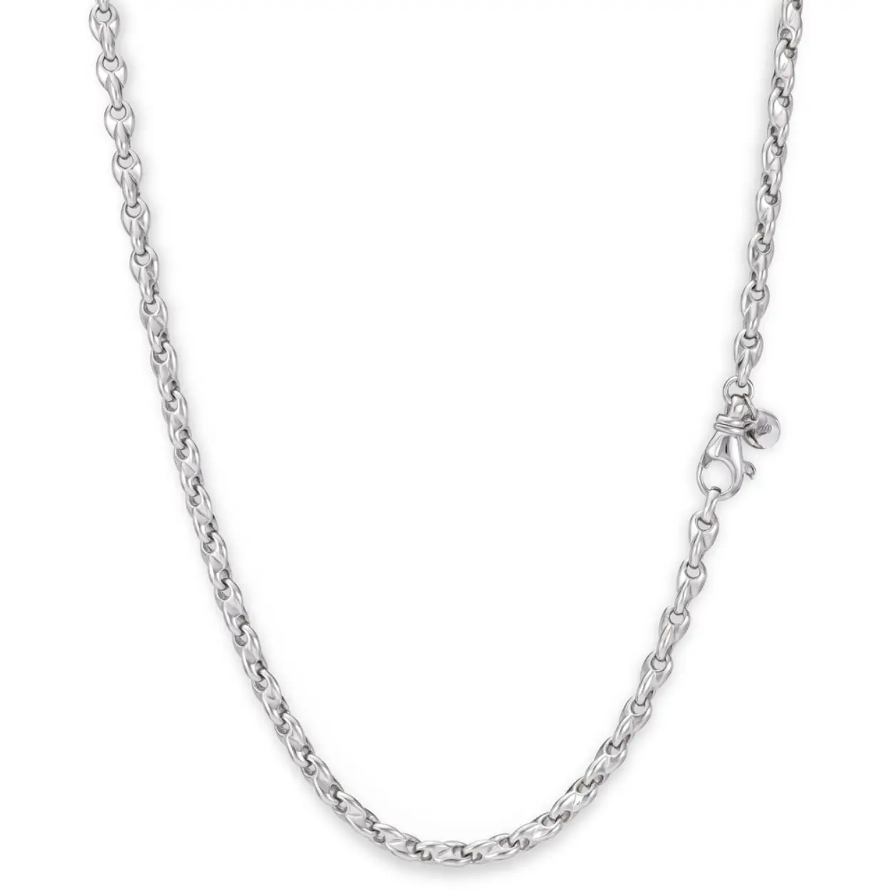 Monzario Zilveren Collier fantasie schakel 45cm