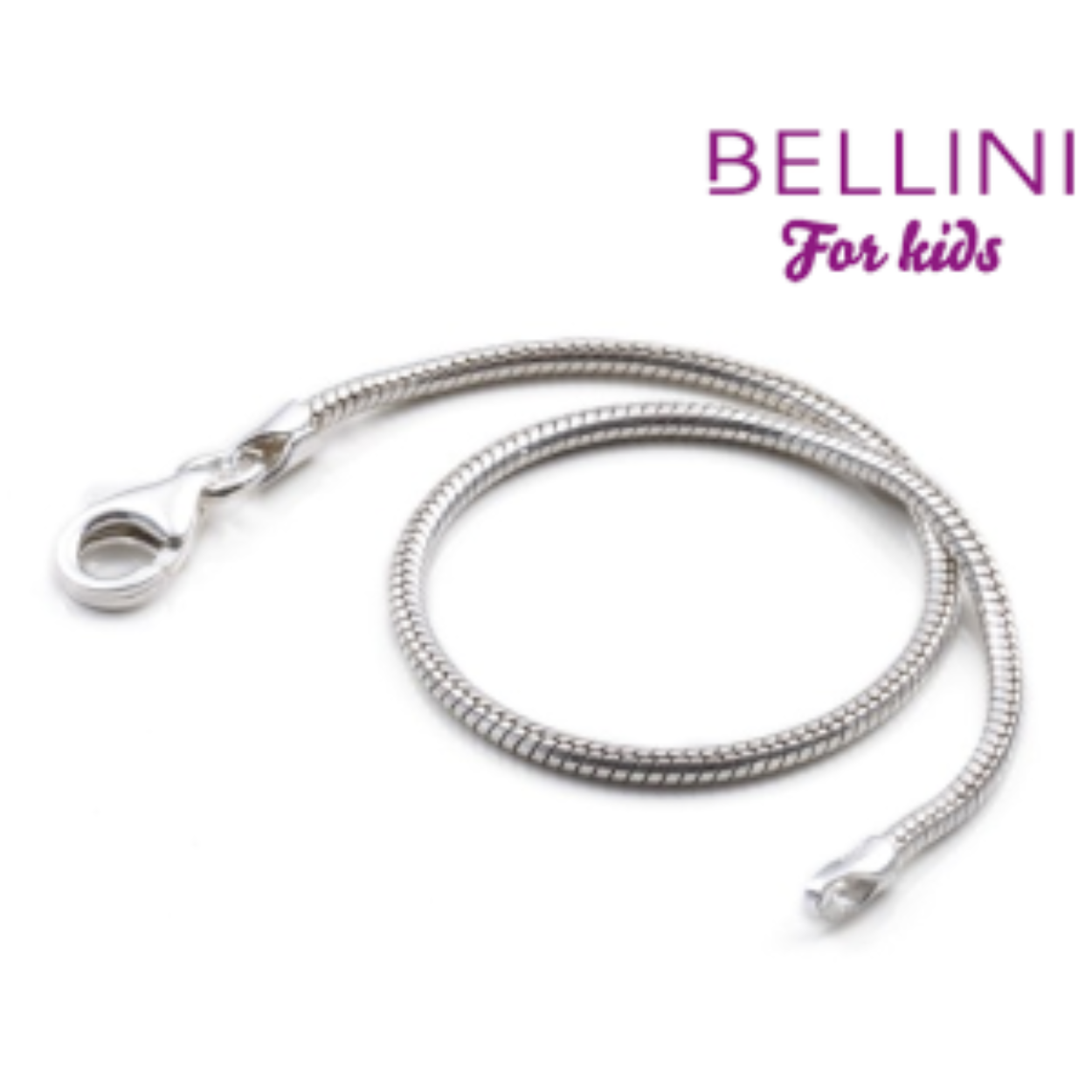 Zilveren Bellini basisarmband voor bedels