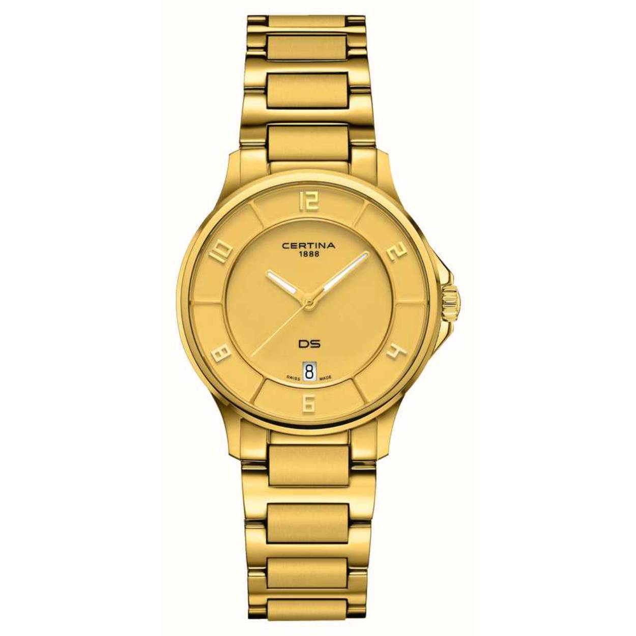 DS-6 Doublé Lady Quartz 100m WR Saffierglas Chronometer Certified