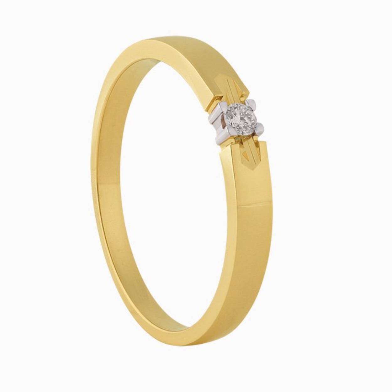 M404-1X3 Ring met 0,03 crt diamant