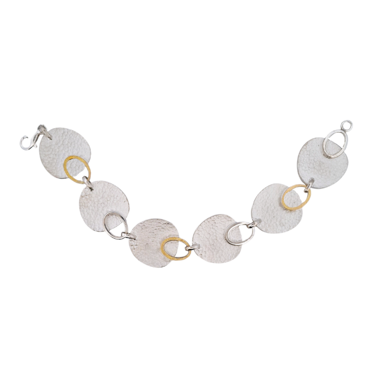 Audar B3503 Zilveren armband met goud accenten
