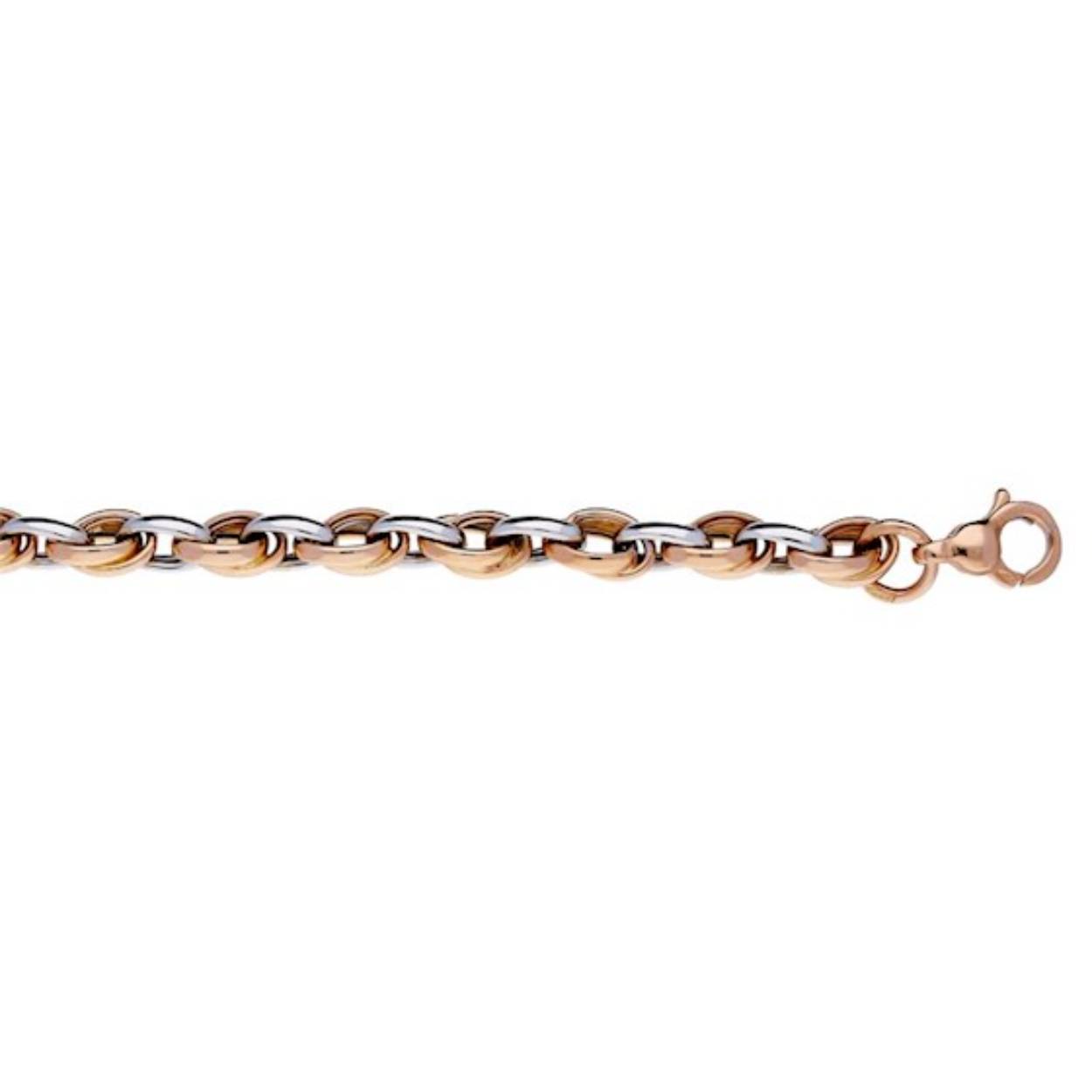 Rosé met witgouden armband 