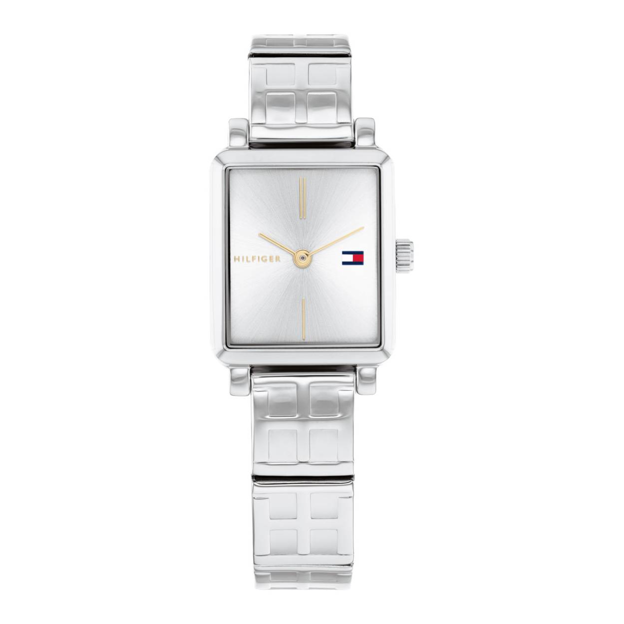 TOMMY HILFIGER TH1782327 HORLOGE STAAL ZILVERKLEURIG 21 X 24 MM
Dit trendy dames Tommy Hilfiger TH1782327 horloge beschikt over een quartz uurwerk en een prachtige zilverkleurige band. De kleur van de rechthoek kast van dit dameshorloge is zilverkleurig. Het glas van dit horloge is gemaakt van een sterk mineraal glas. Dit prachtige horloge van Tommy Hilfiger is gemaakt van staal. De wijzerplaat is in de kleur zilverkleurig.