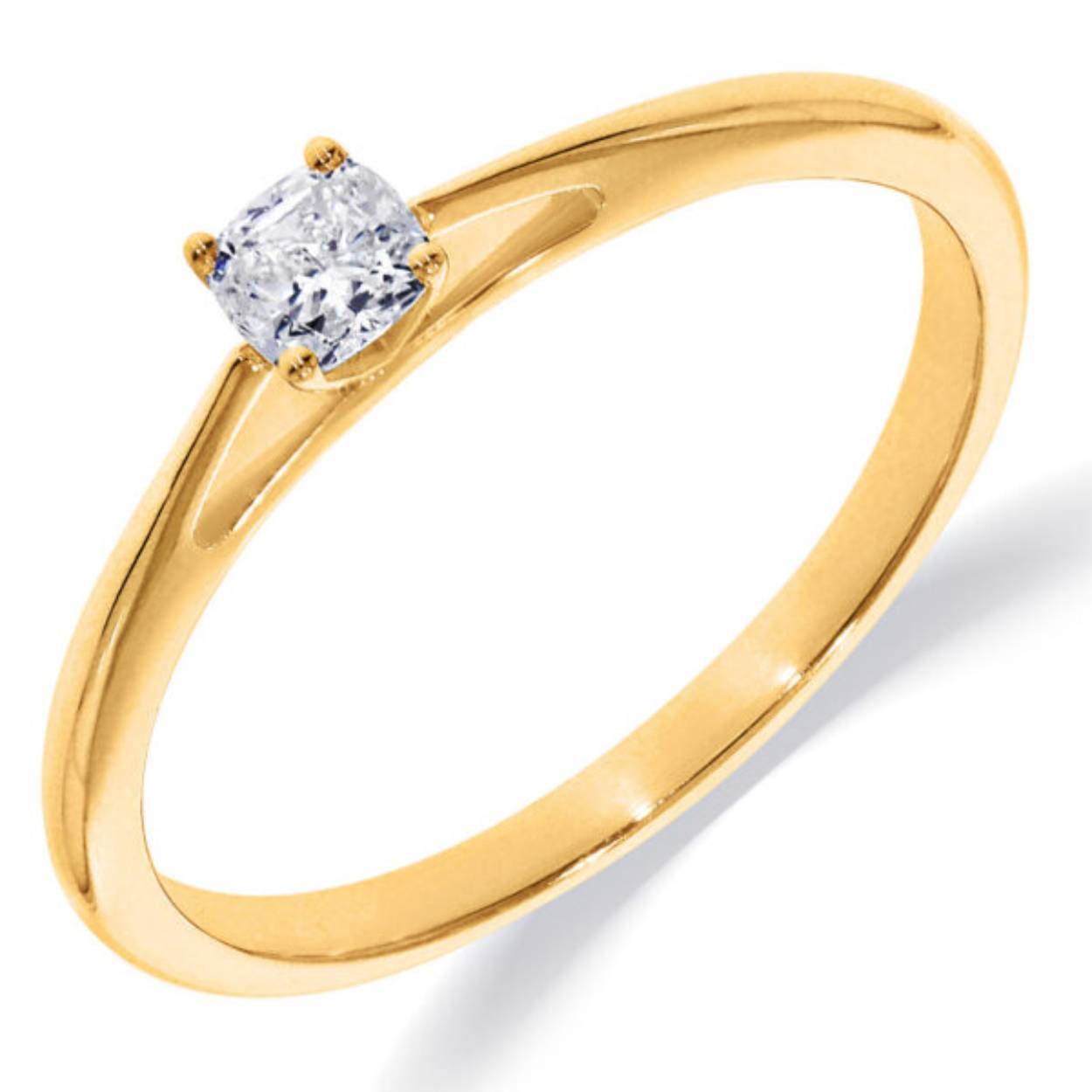 My Style Diamonds 14krt ring geelgoud  met diamant 0.05 crt GHSI 