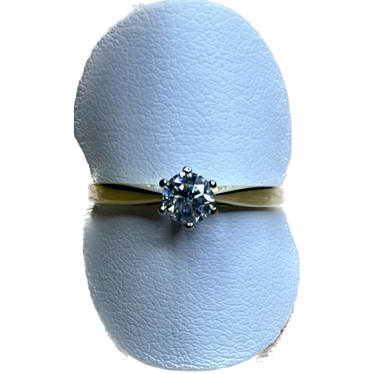 Bicolour solitair Diamonde ring 1x 0,25 crt H/I-SI/P1. 101202025