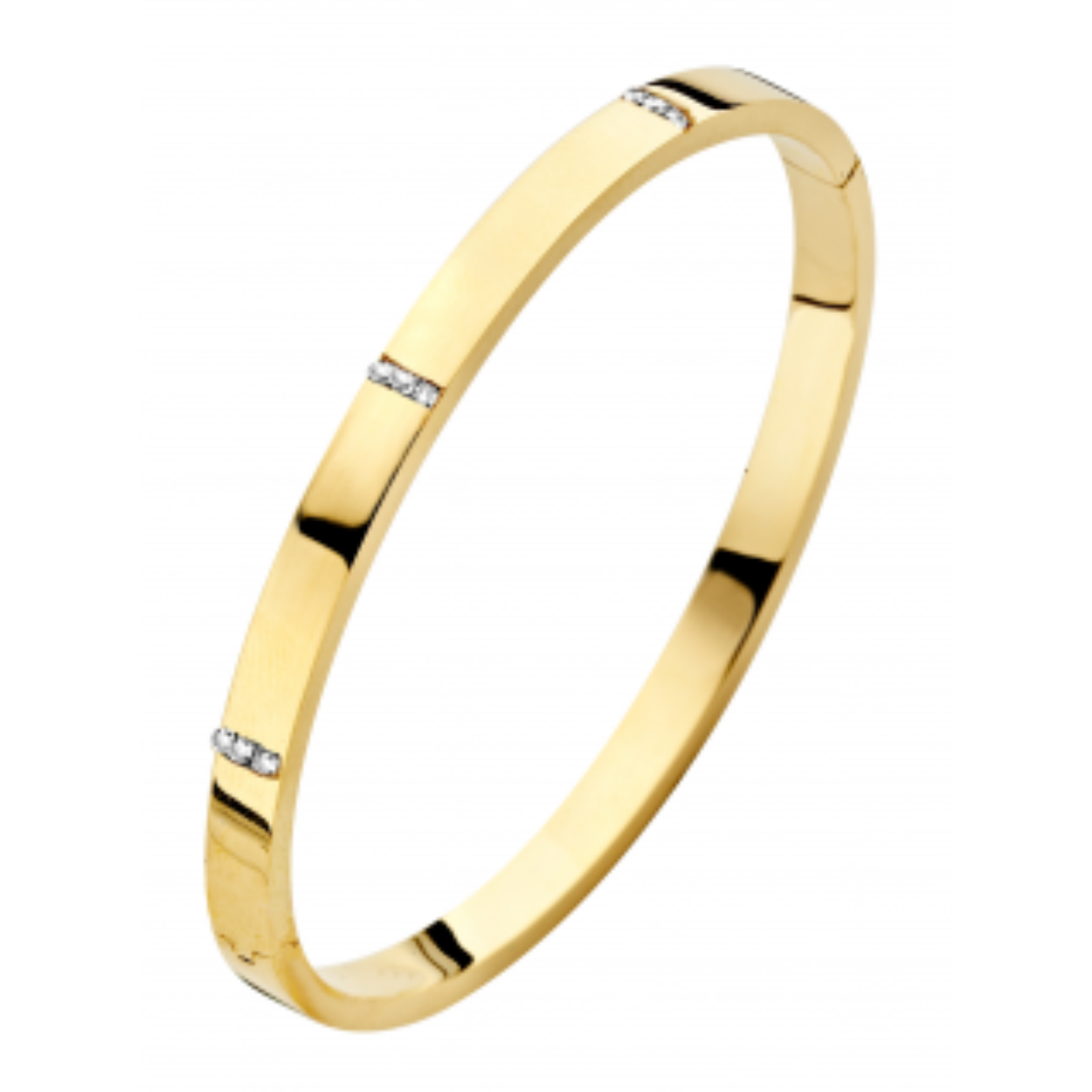 FJORY slavenband GOUD 585/ZILVER 925 met diamant