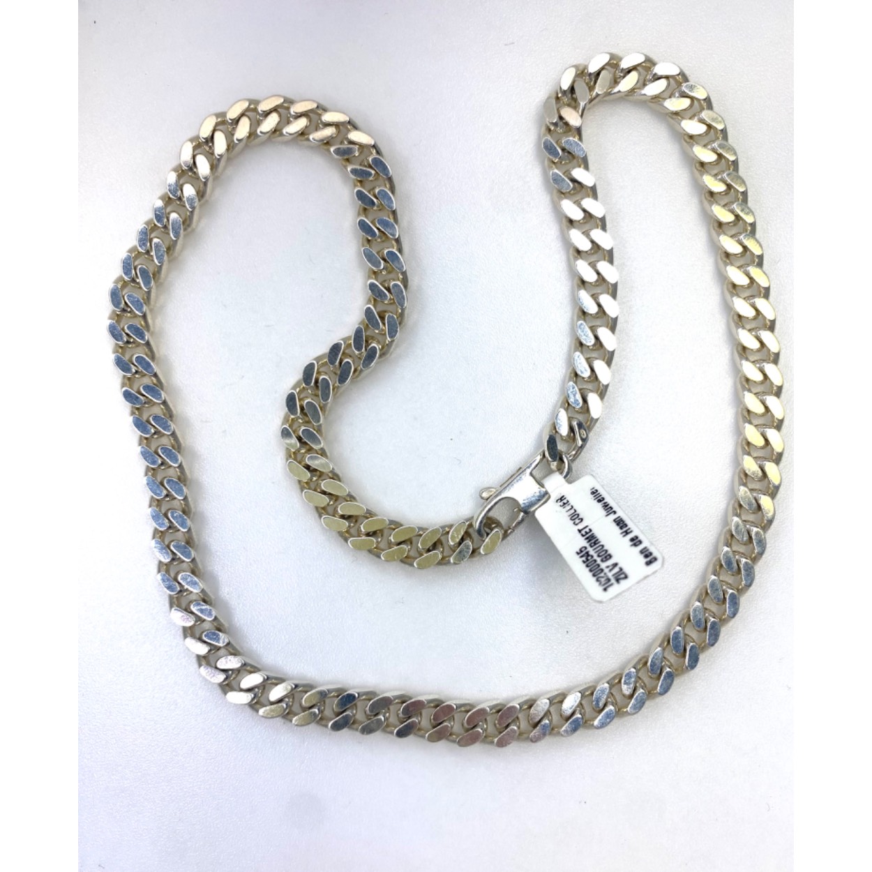 Zilver collier gourmet massief