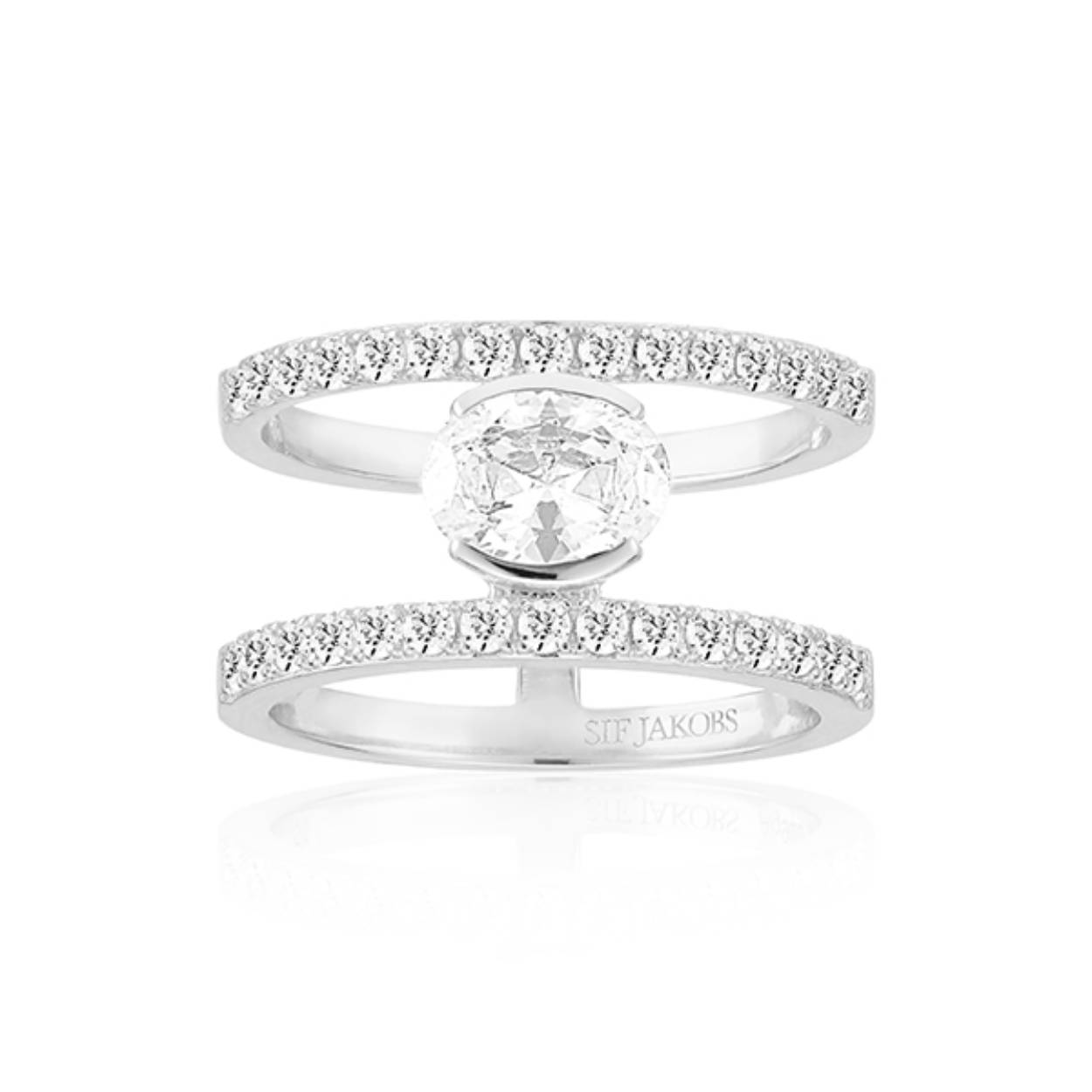 
SIF JAKOBS JEWELLERY ELLISSE CAREZZA GRANDE RING SJ-R2358-CZ-58