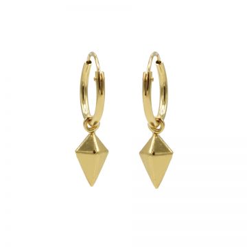 Hoops Symbols Square Cone Goldplated