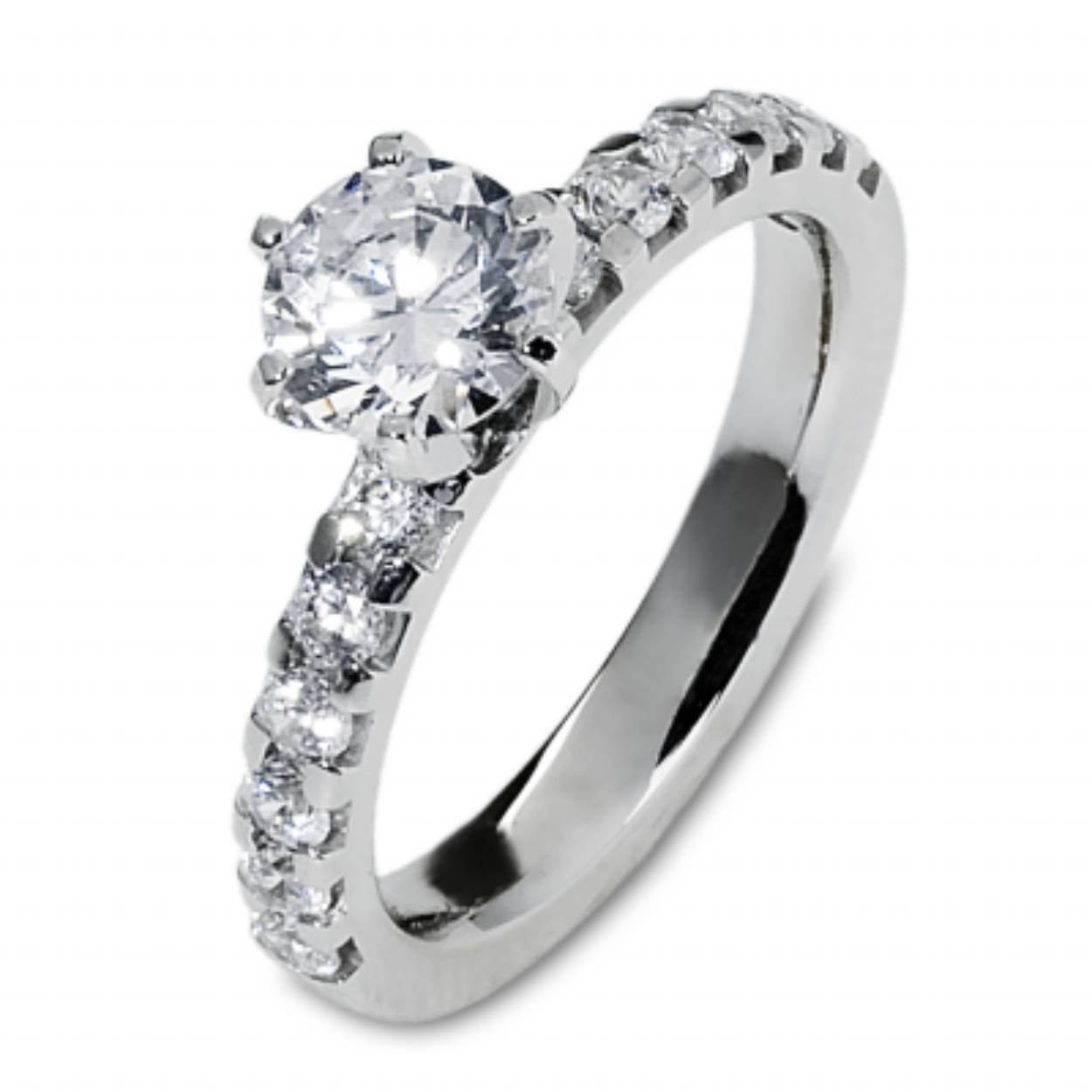 Trouwringen witgoud en in de damesring 13 diamanten. Damesring is 3 mm breed en de herenring is 4 mm breed