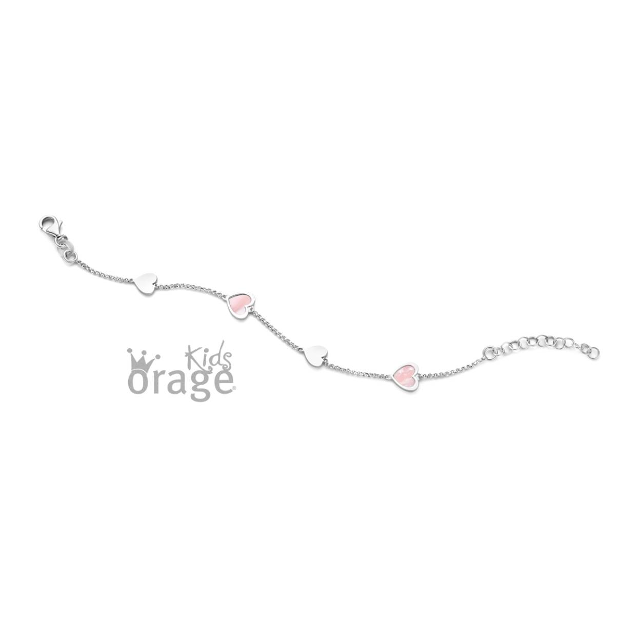 Zilveren armband met hartjes en parelmoer van Orage kids
Ideale set voor bij de communie/lentefeest outfit!
Bijhorende oorbellen en ketting ook verkrijgbaar