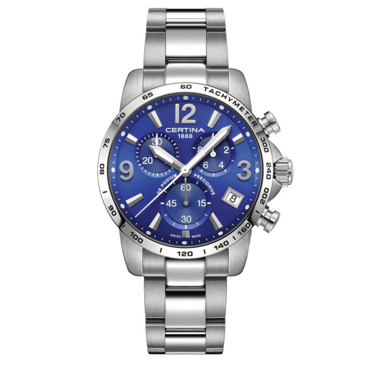 Dit Certina herenhorloge komt uit de befaamde Podium collectie.
Het volledig edelstalen horloge heeft een precidrive uurwerk wat een maximale afwijking van 10 sec. per jaar garandeert.
De massief stalen band heeft een mat/ poli afwerking en matcht mooi met de gepolijste lunette.
Het horloge is 10 atm waterdicht en heeft saffierglas.