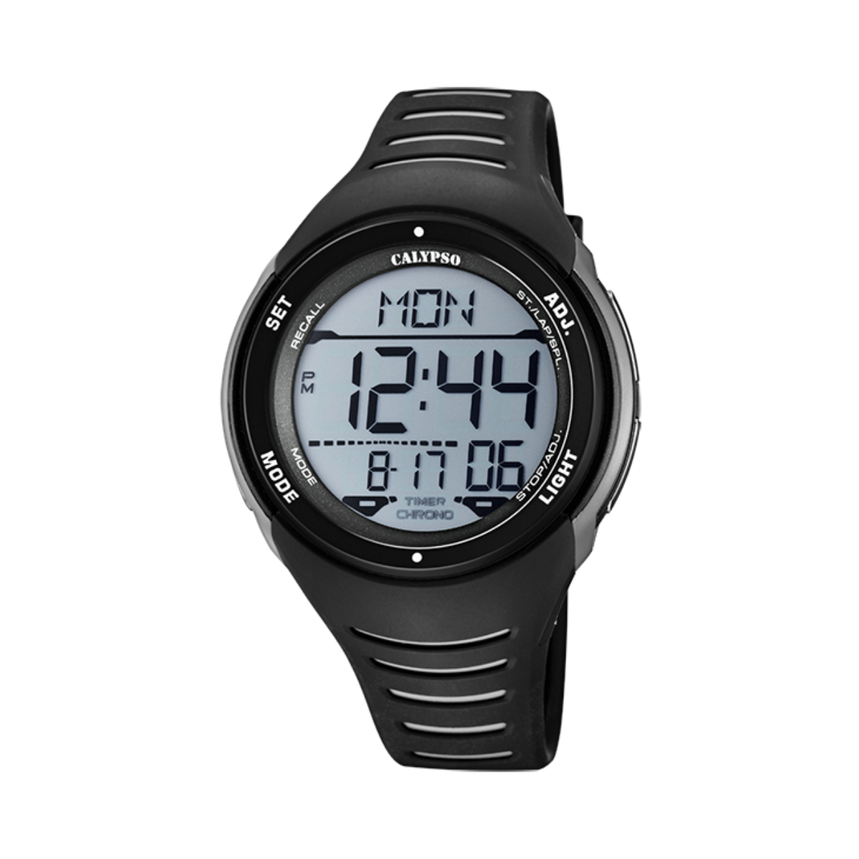 Een stoer horloge voor hem of haar!
Een digitaal horloge met een kunststof kast en een rubber band Tot wel 10 ATM waterdicht!